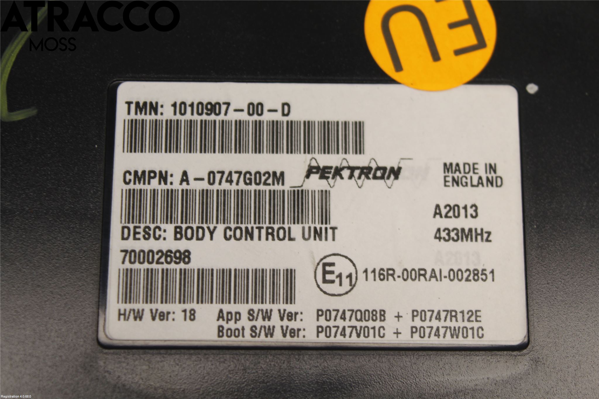 Tesla MODEL S 13- Styreenhet Øvrig