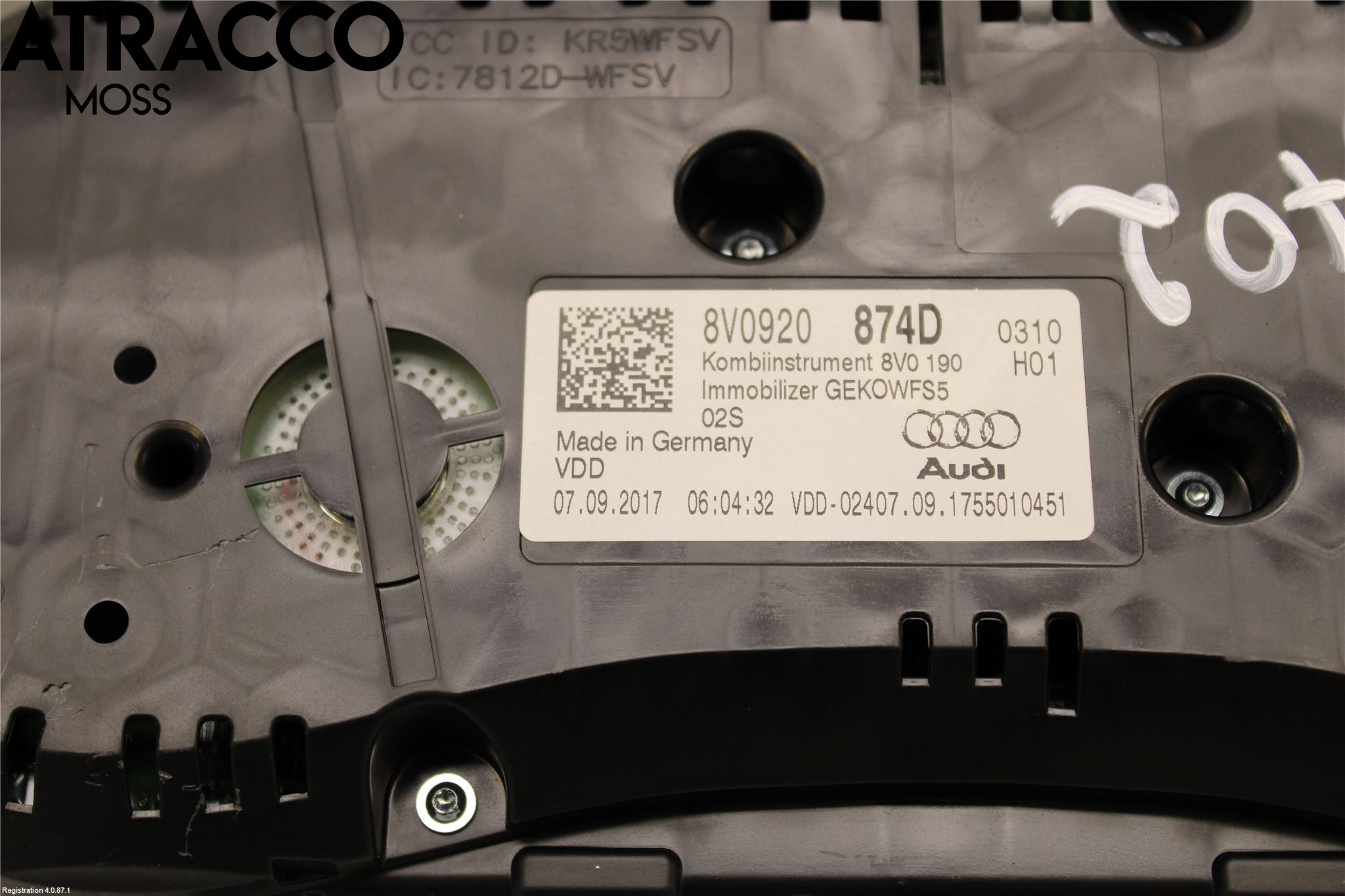 Audi A3/S3 8V 13-20 Instr Kombinert
