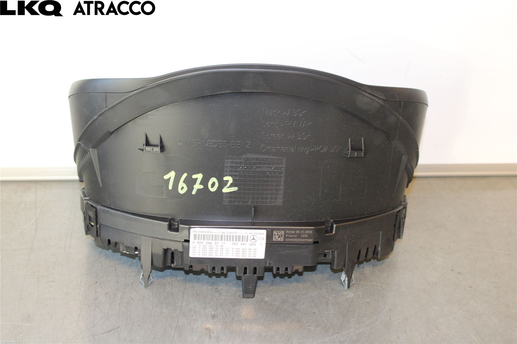 Mercedes-Benz MB C-KLASS (W205) 14-21 Instr Kombinert