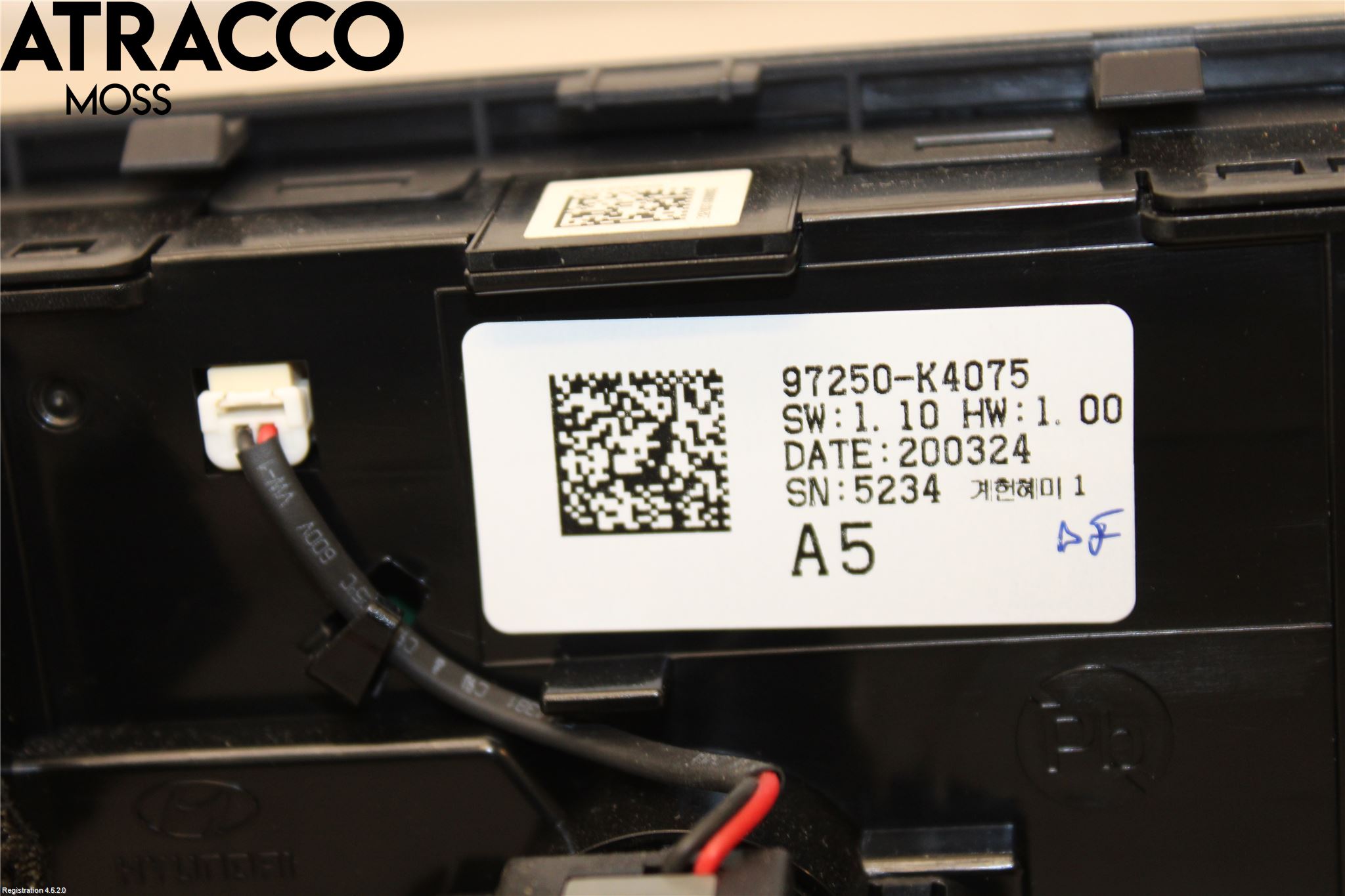 Hyundai KONA/ELECTRIC OS 18-23 Varme Ac Betjening-Display