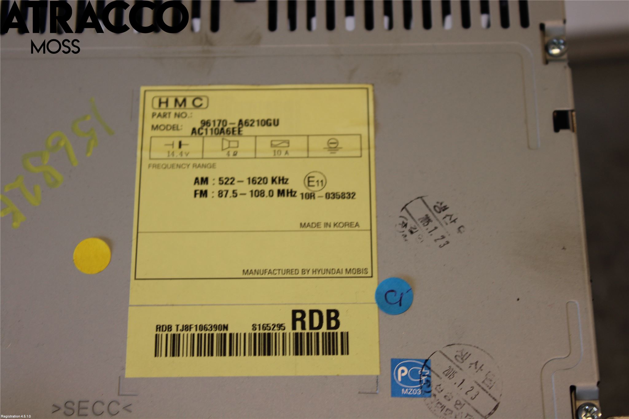 Hyundai i30 GD 13-17 Stereo Radio Med Cd