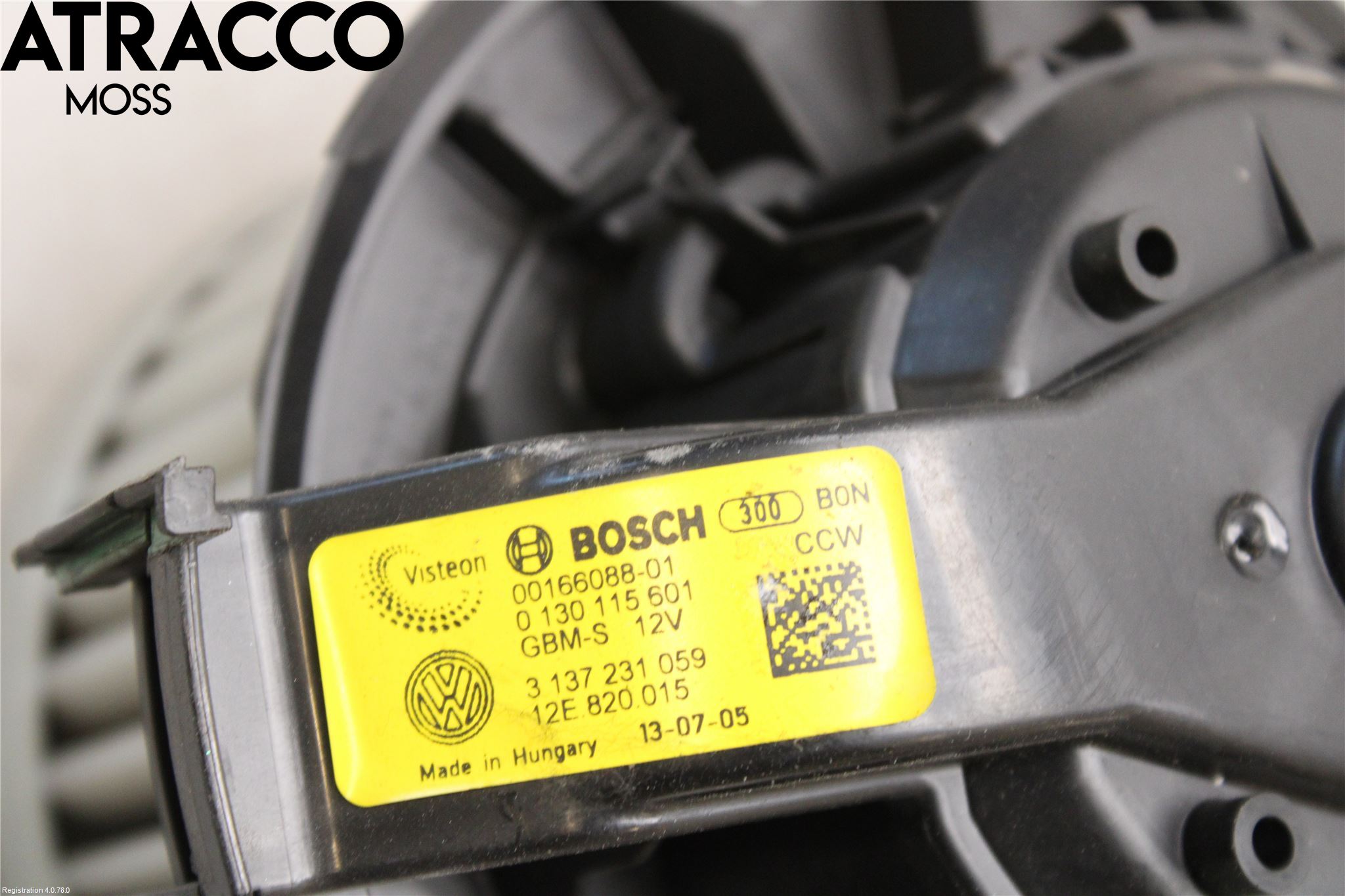 Volkswagen VW UP! / E-UP! Varme Ac Varmeapparatvifte