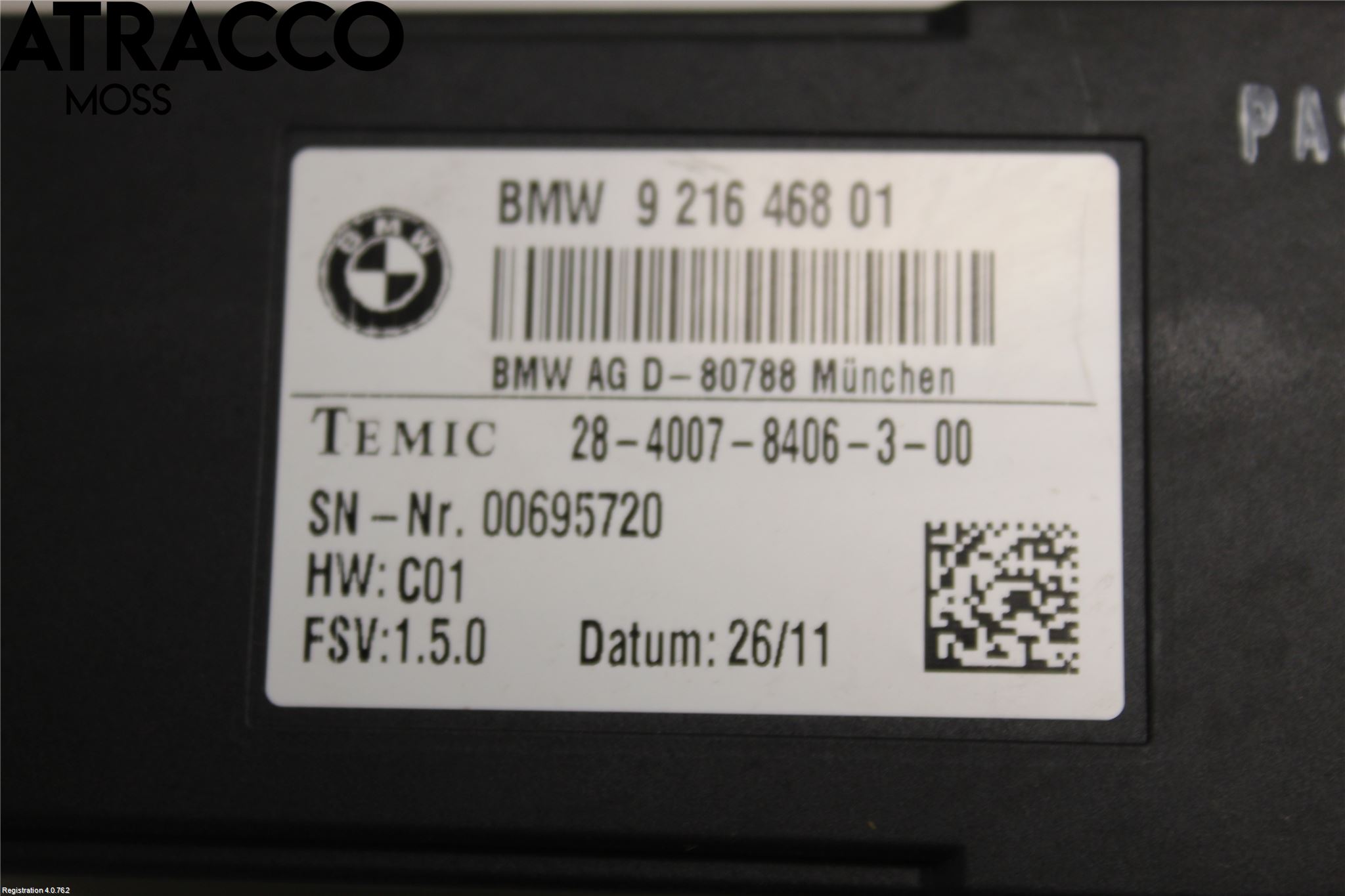 BMW 1 F20/F21 11-19 Styreenhet Øvrig