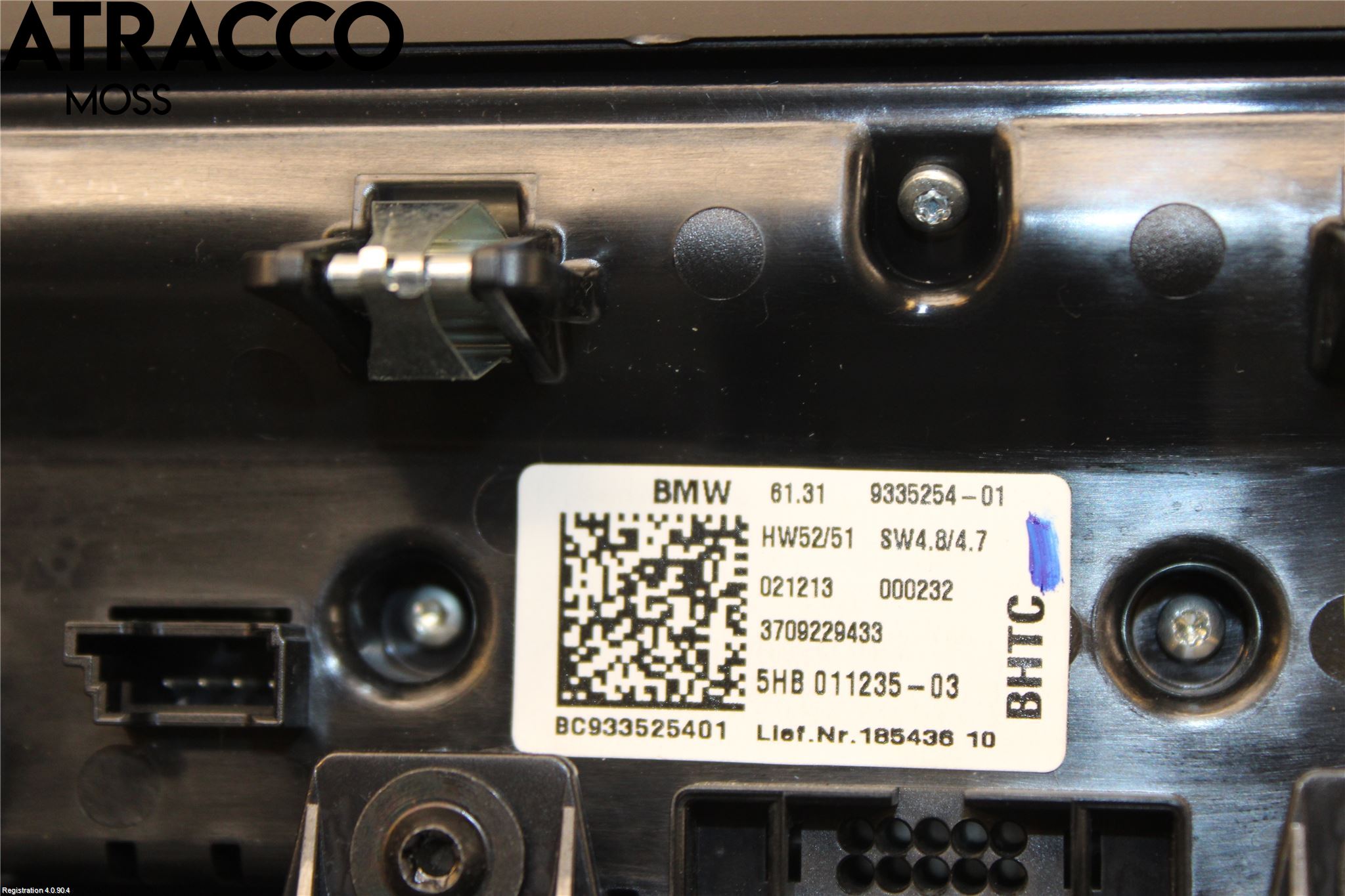 BMW i3 I01 13-22 Varme Ac Betjening-Display