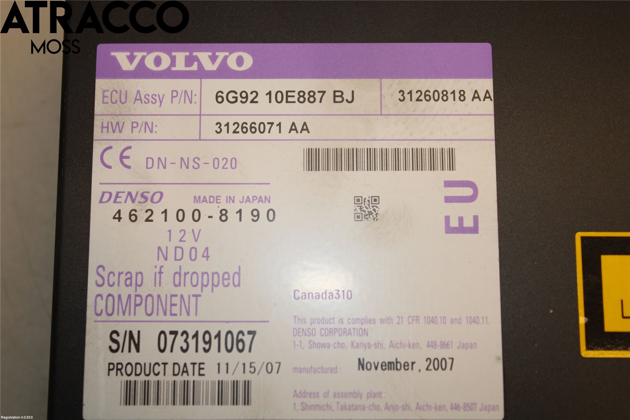 Volvo XC70 08-13 Stereo Radio Øvrig