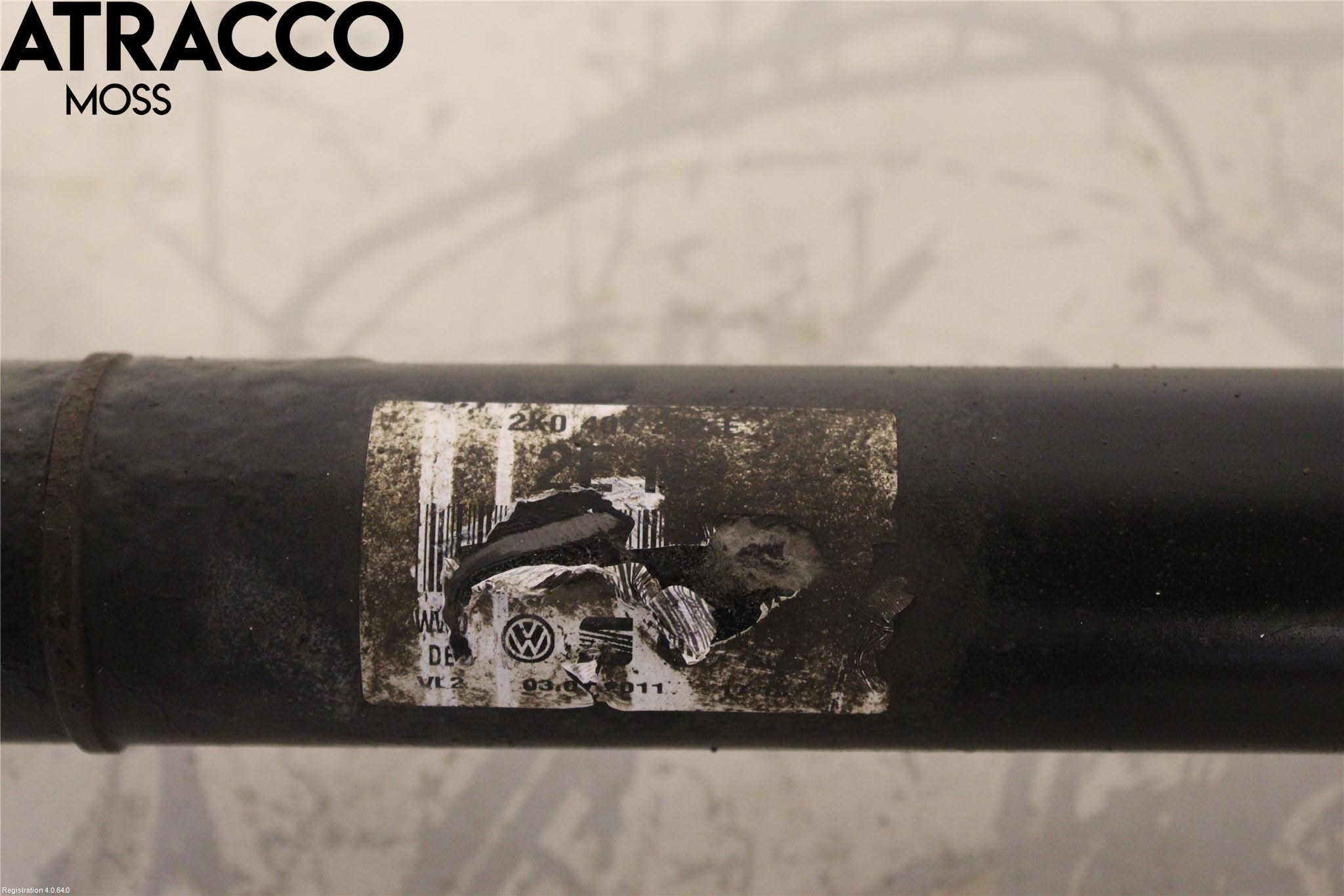 Volkswagen VW CADDY 11-15 Drivaksel Foran Kompl Høyre