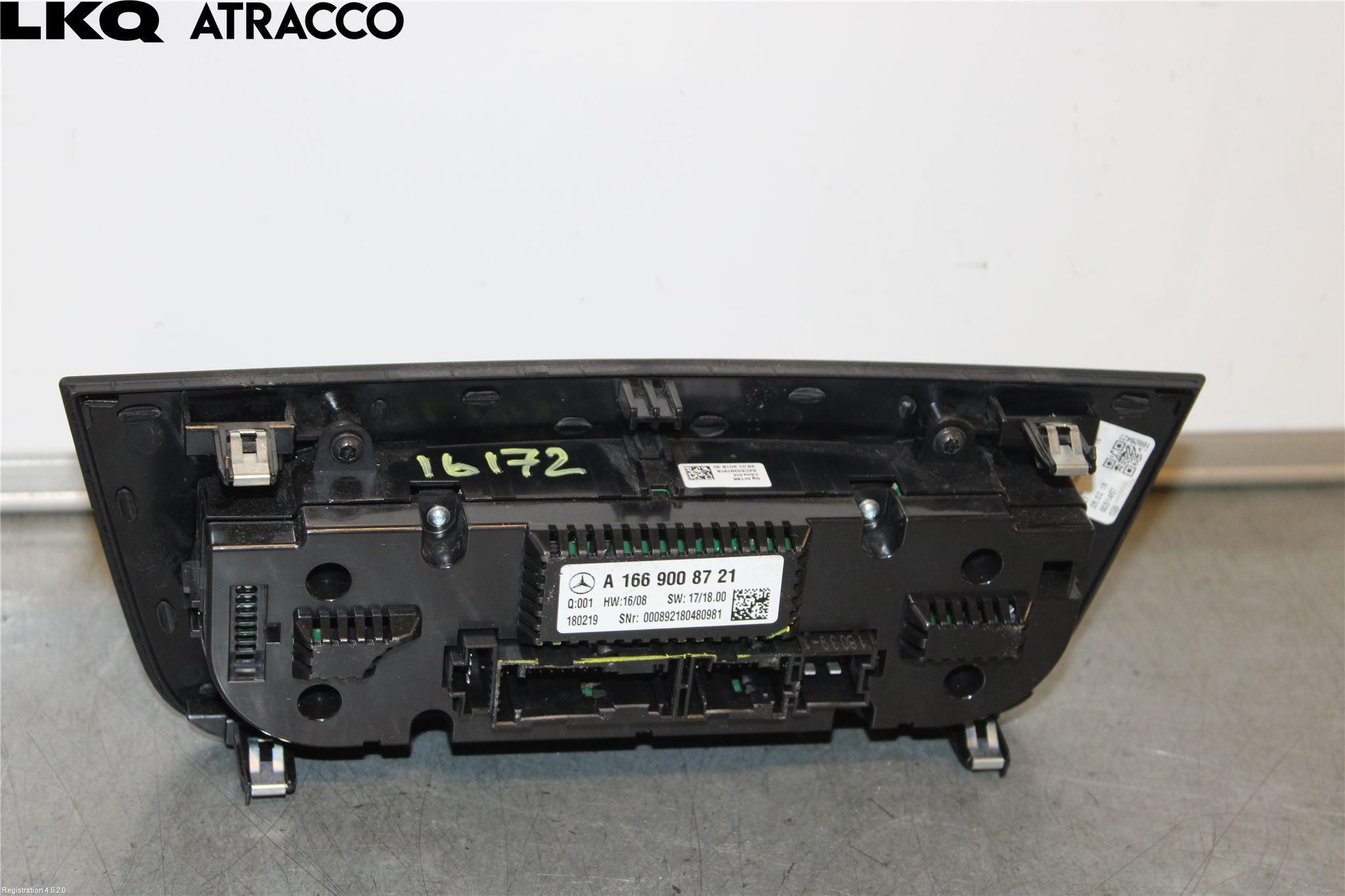 Mercedes-Benz MB ML/GLE-KLASS (W166) 12-18 Varme Ac Betjening-Display
