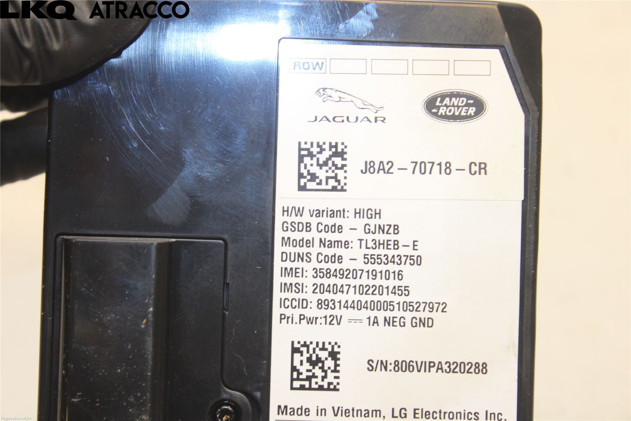 Jaguar I-PACE 18- Styreenhet Øvrig