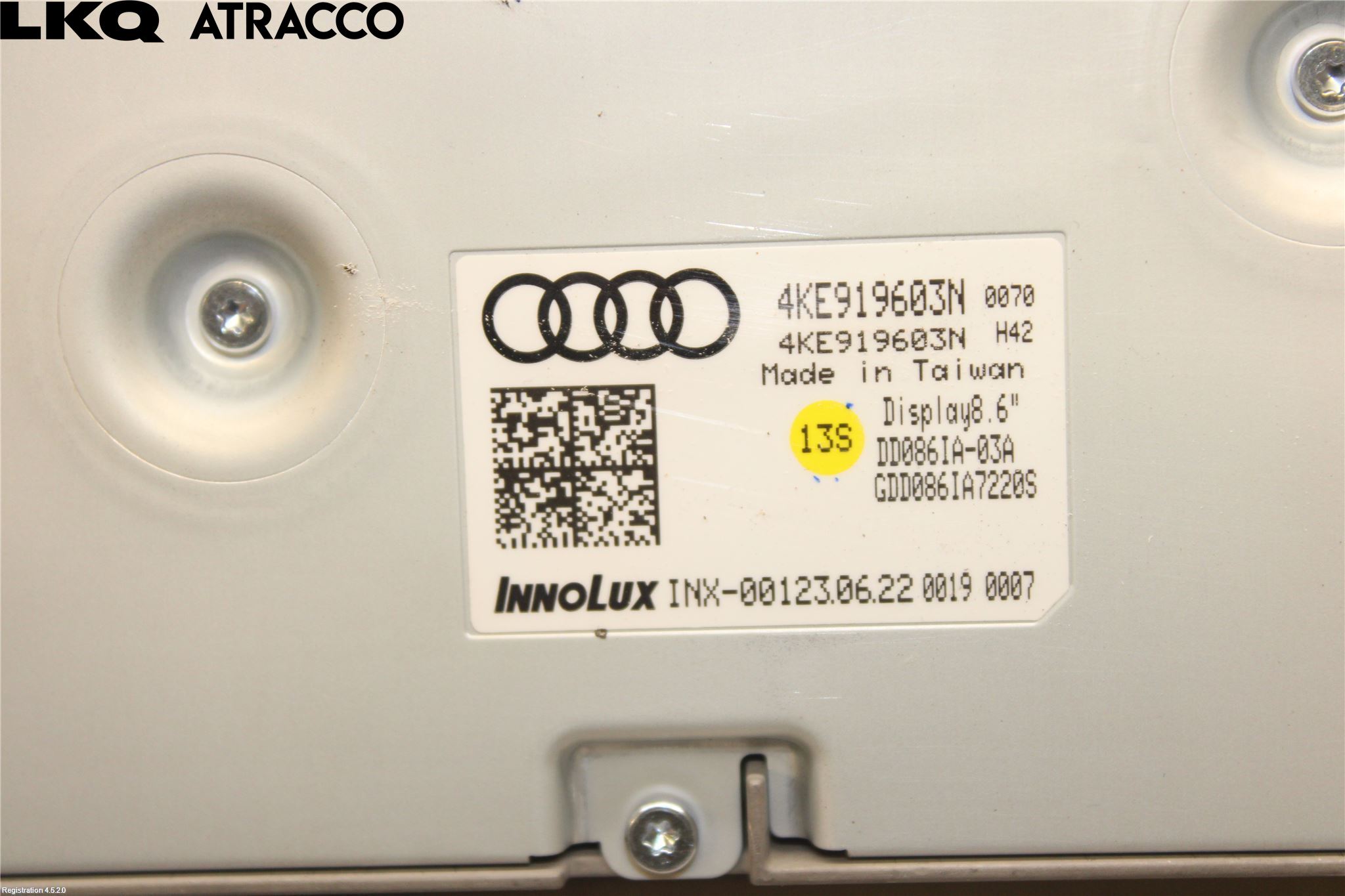 Audi E-TRON, S GE 19- Multifunktionsdisplay