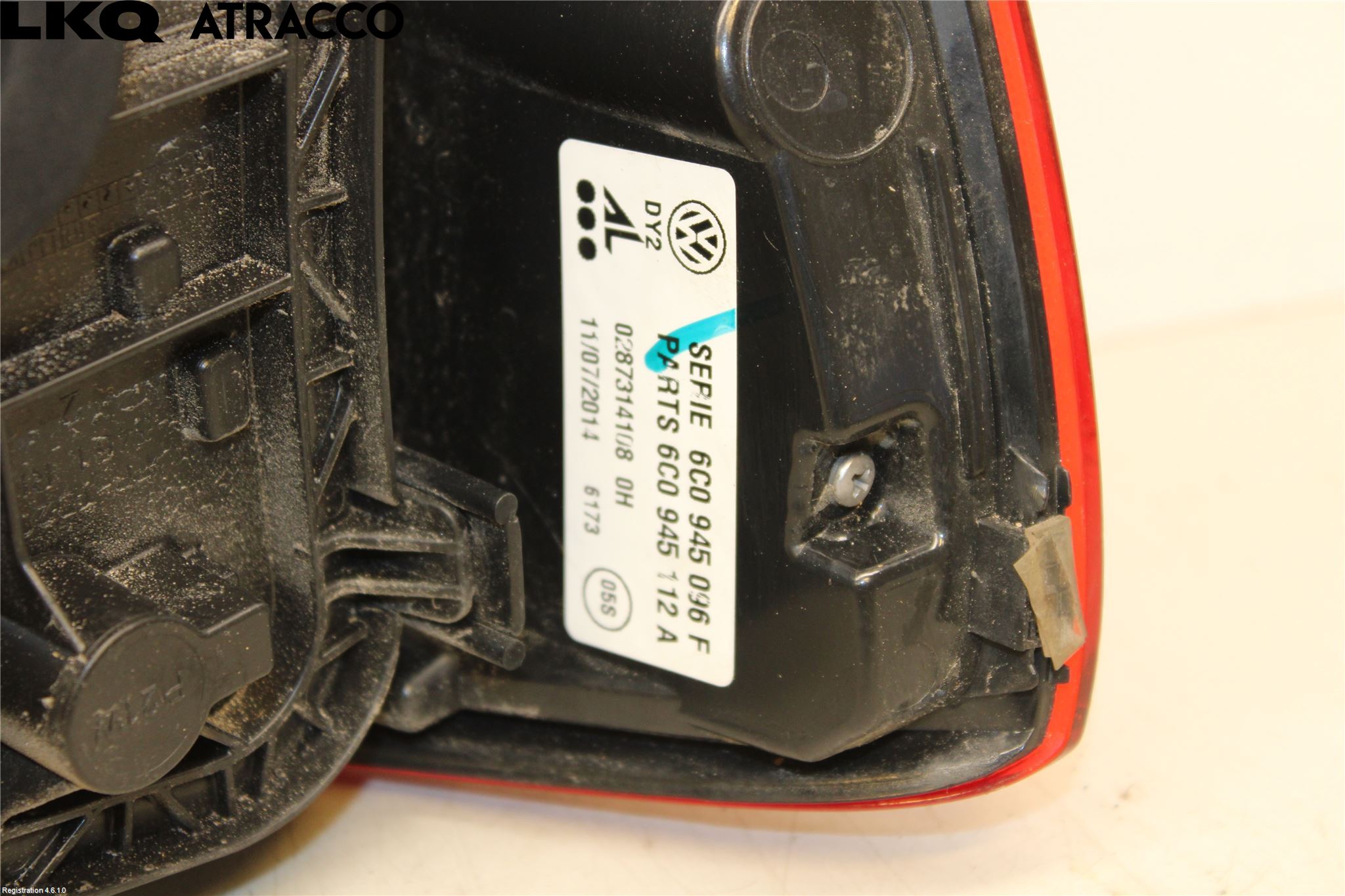 Volkswagen VW POLO 10-17 Baklykt Høyre