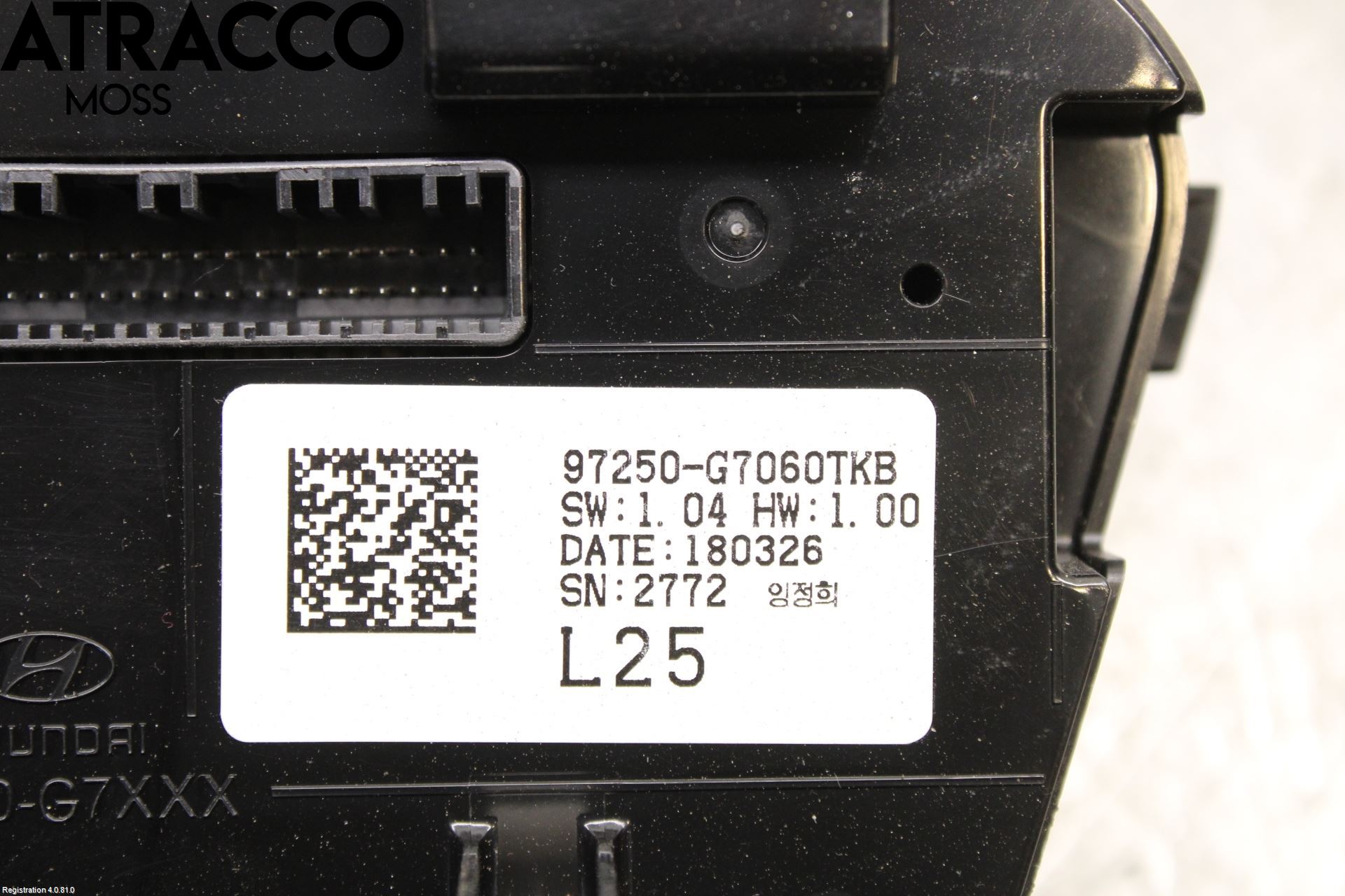 Hyundai IONIQ AE 17-22 Varme Ac Betjening-Display