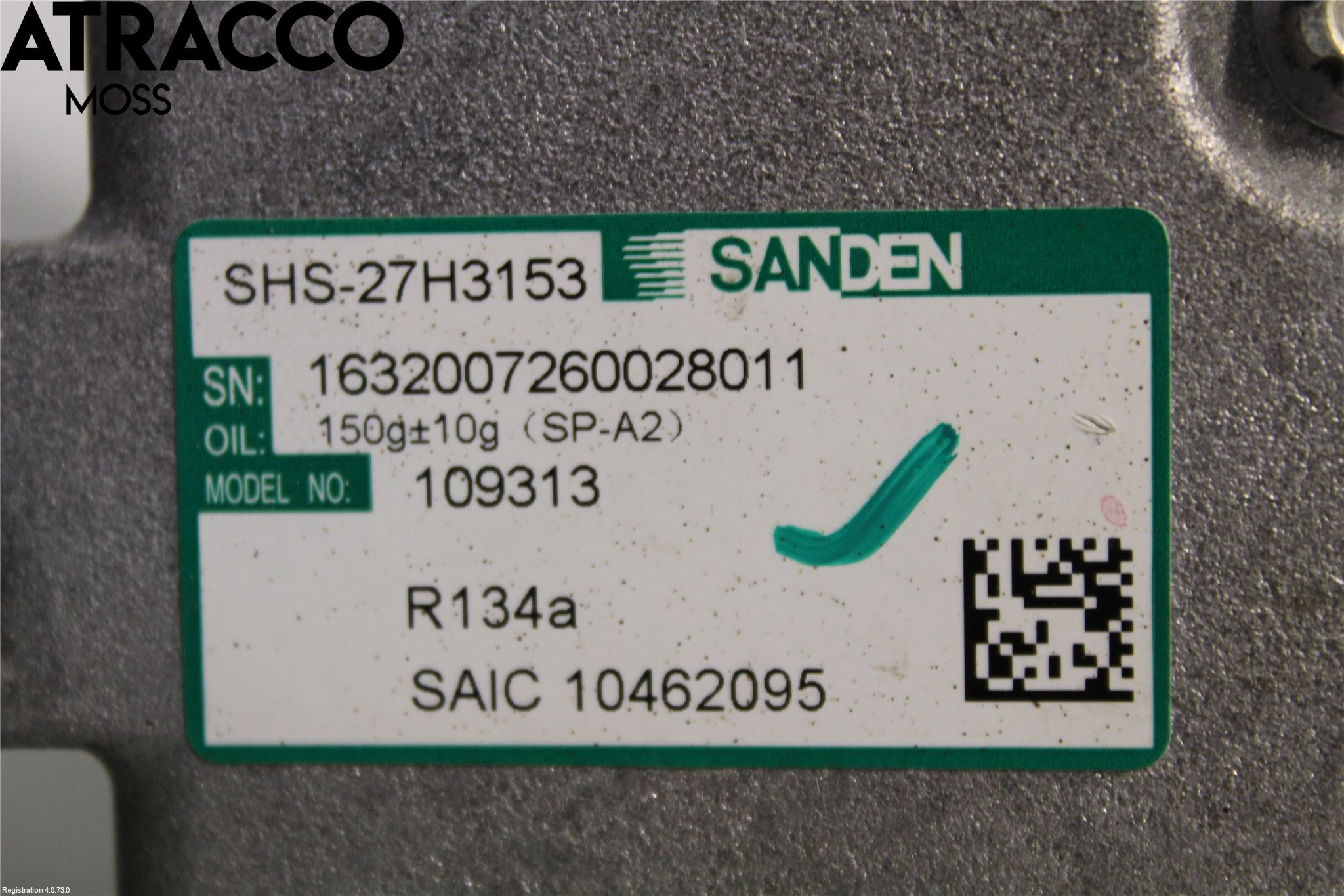 MG ZS EV 20- Varme Ac Kompressor