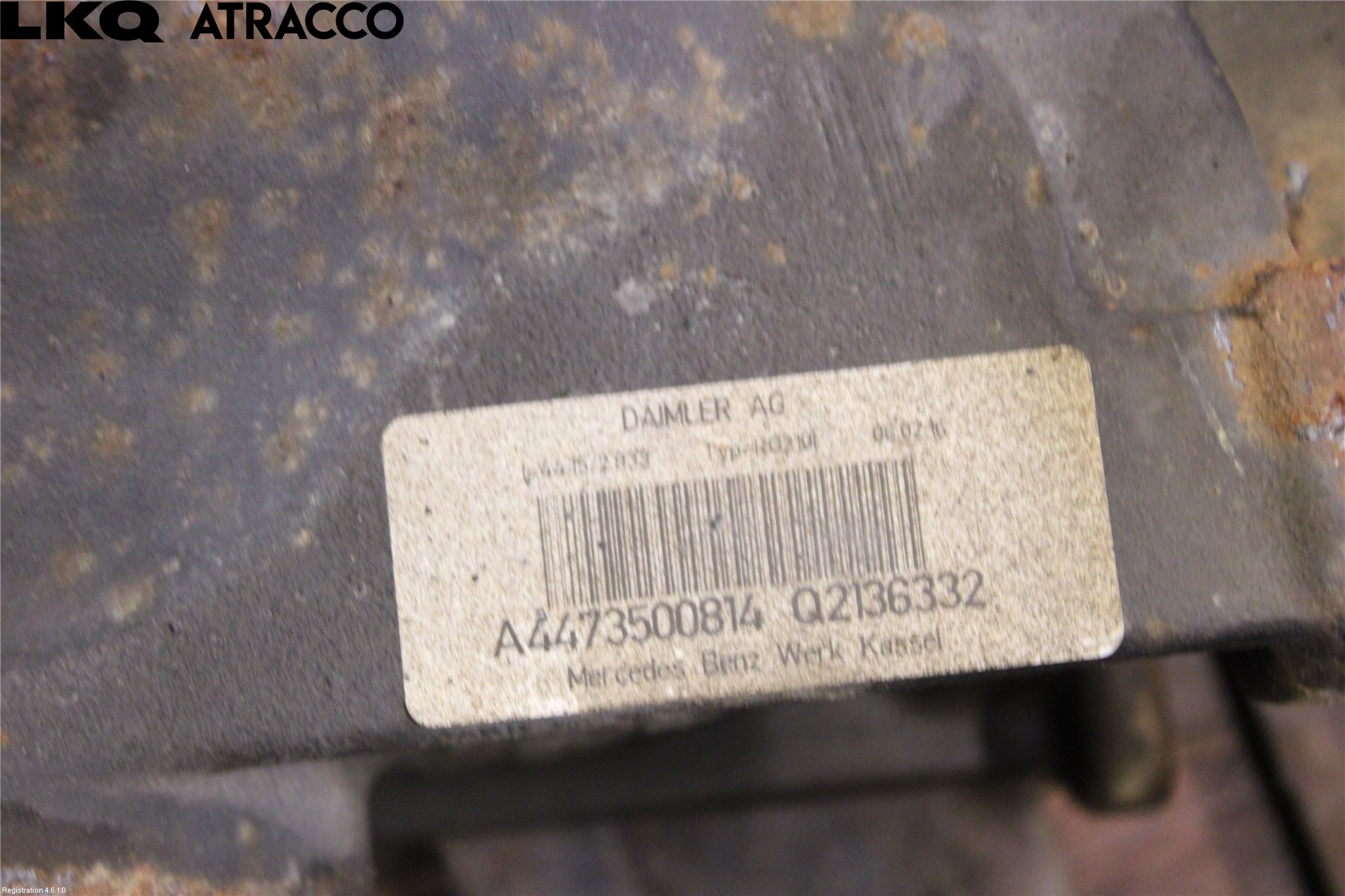 Mercedes-Benz MB VITO/V-KLASS (W640,W447,W448) 14- Bakaksel Kardang Bak -Diff