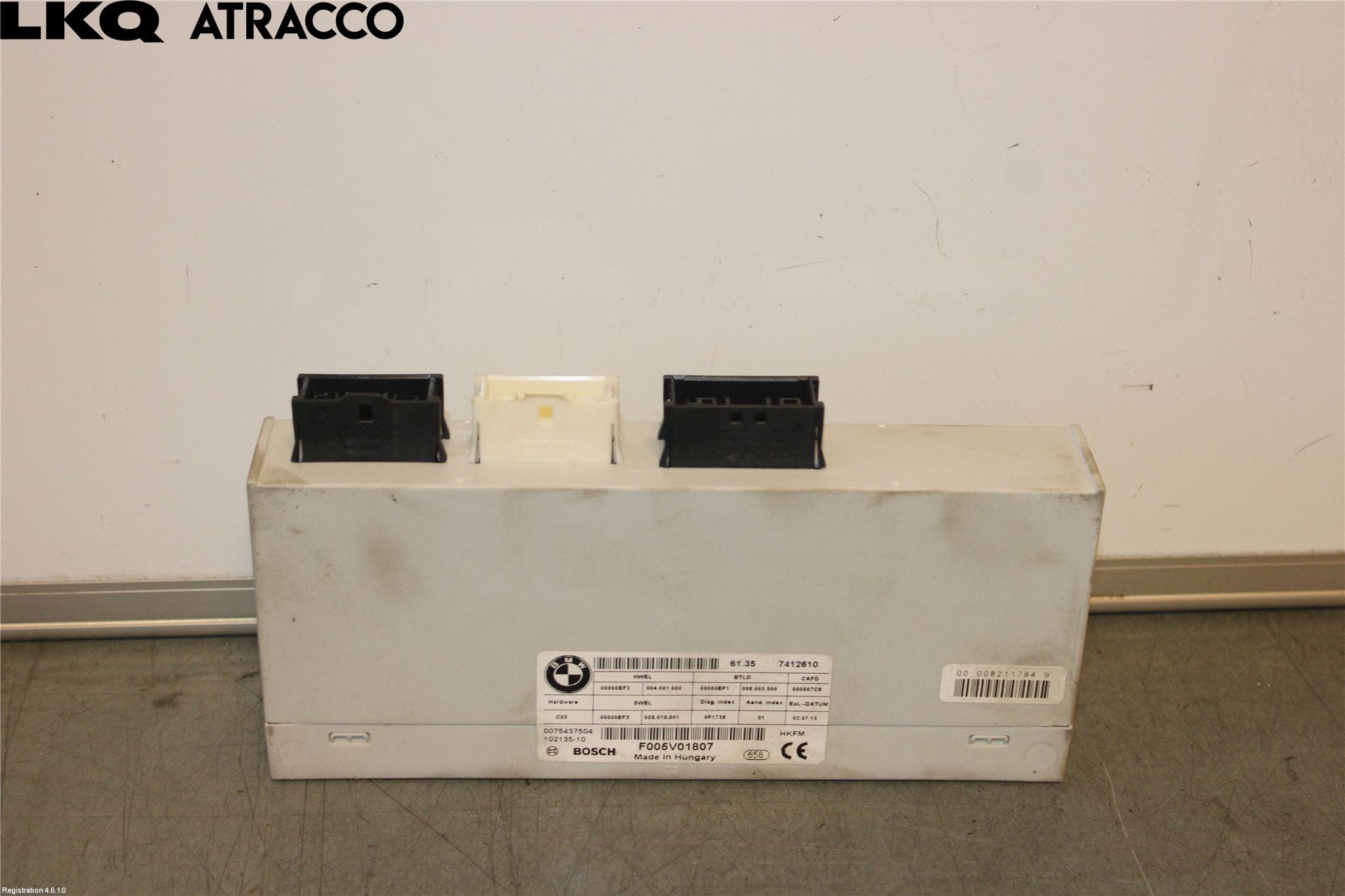 BMW 3 F30/F31/F80 12-19 Styreenhet Bakluke