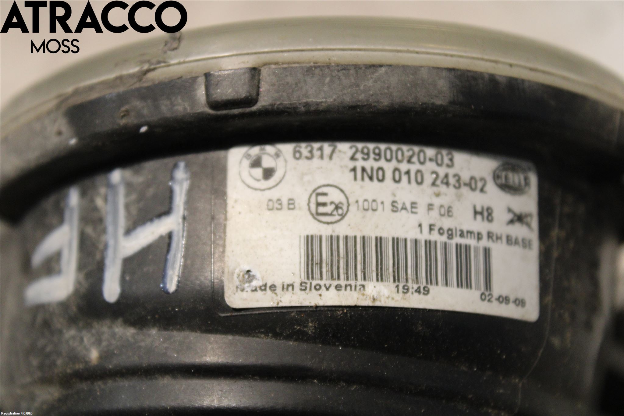 BMW X1 E84 10-15 Frontlykt-Kurve-Tåkelys