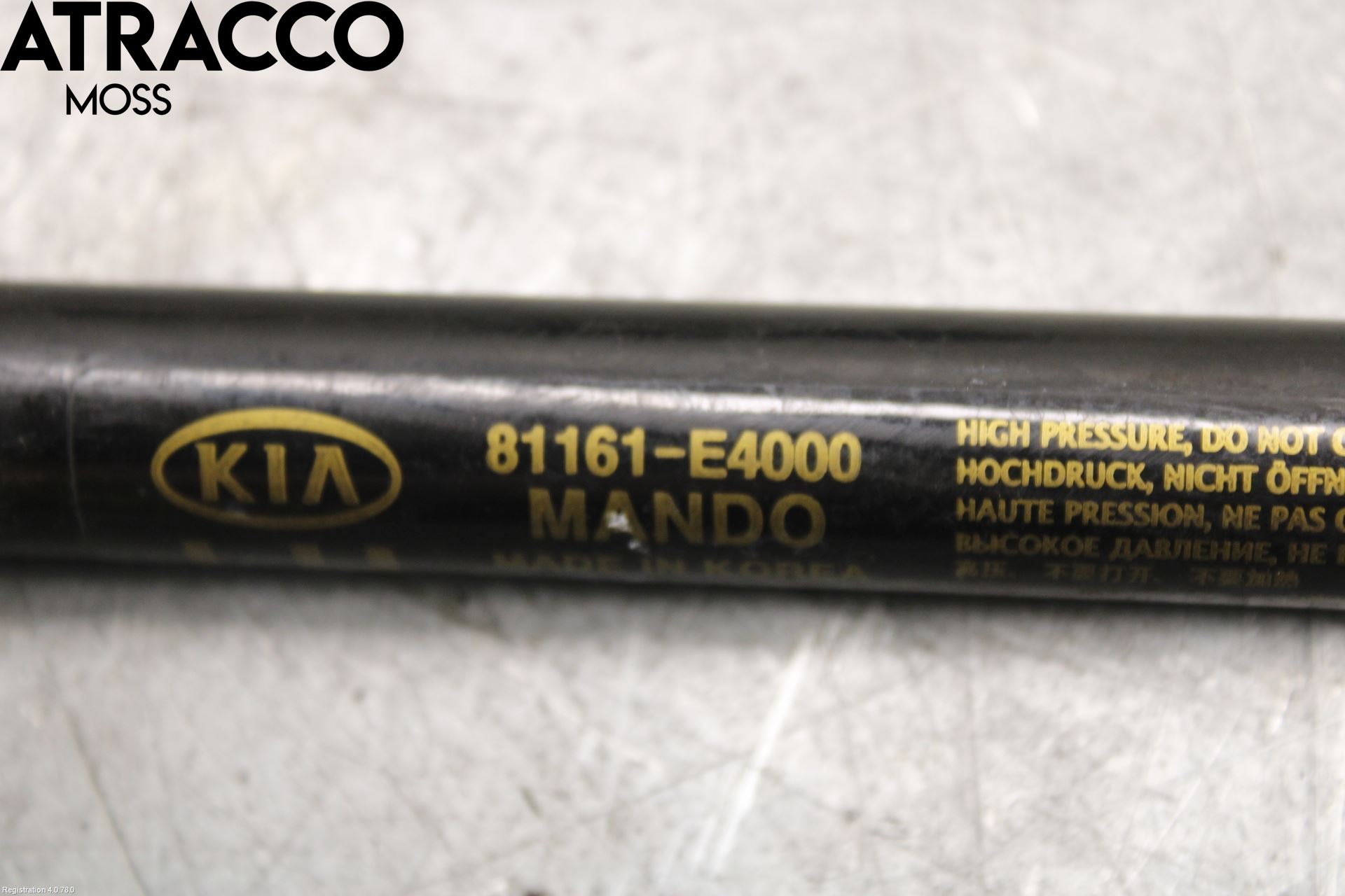 Kia SOUL 09- Panser Demper-Gassfjær