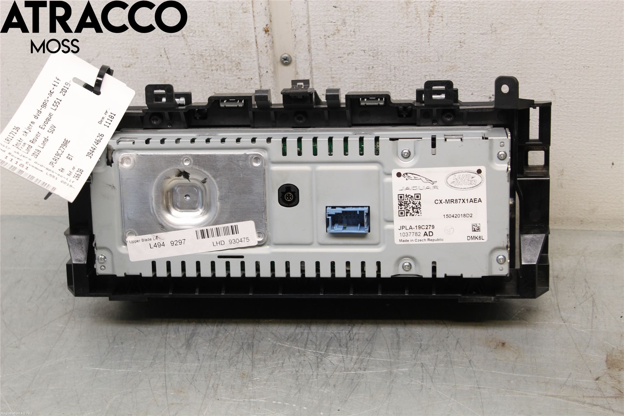 Landrover RANGE ROVER SPORT (L494) 14-22 Instr Skjerm Dvd-Gps-Ac-Tlf