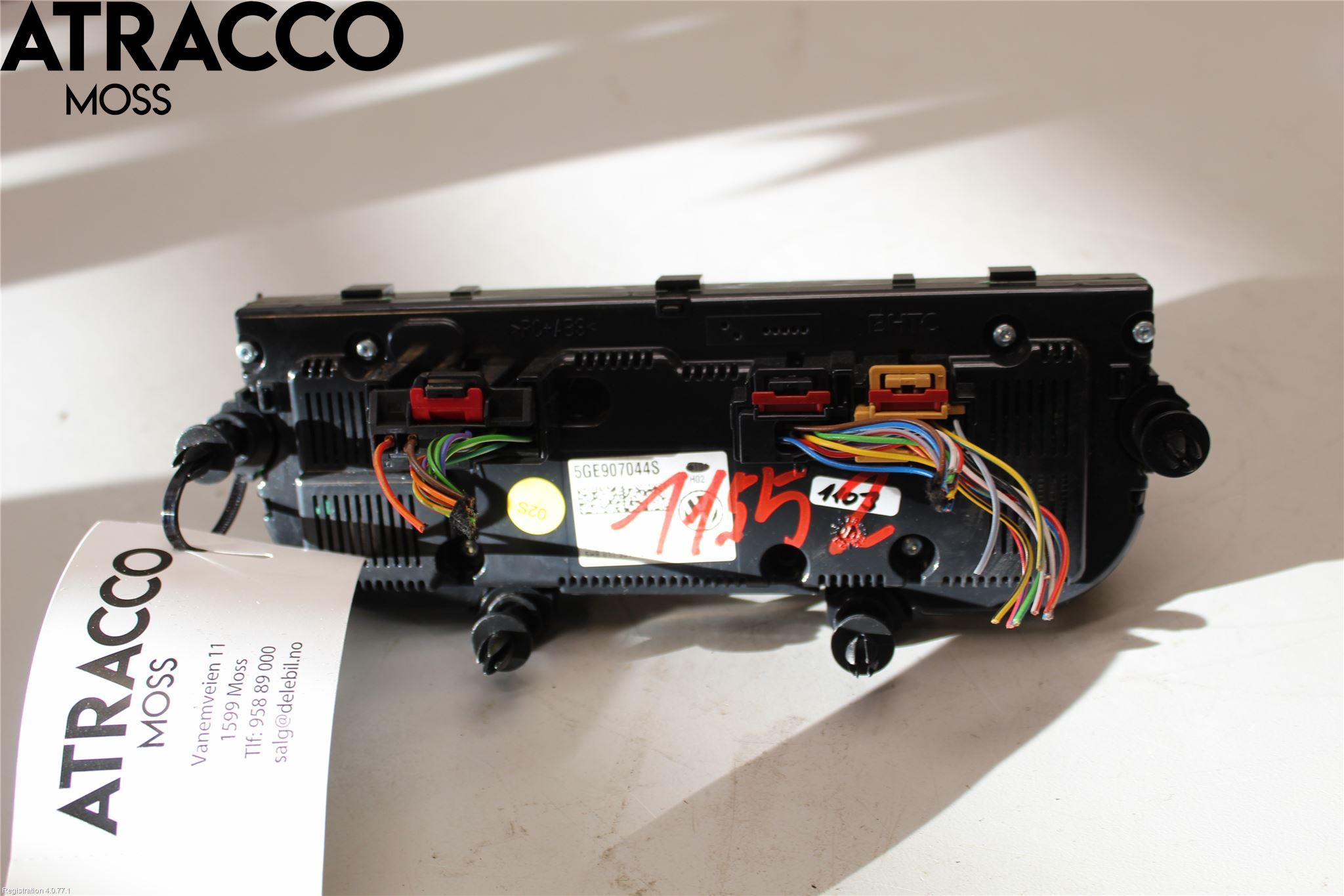 Volkswagen VW GOLF / E-GOLF VII 13-20 Varme Ac Betjening-Display