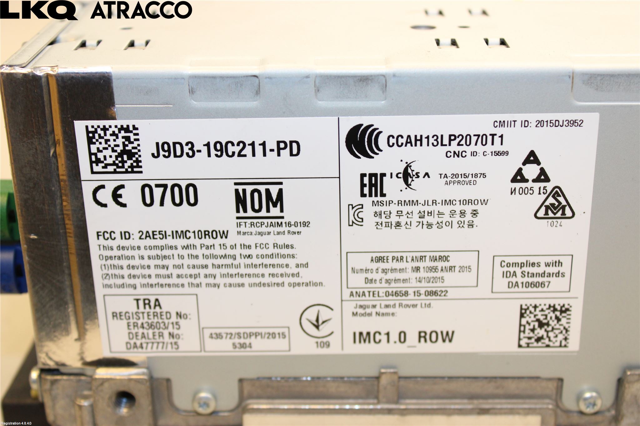 Jaguar I-PACE 18- Stereo Radio