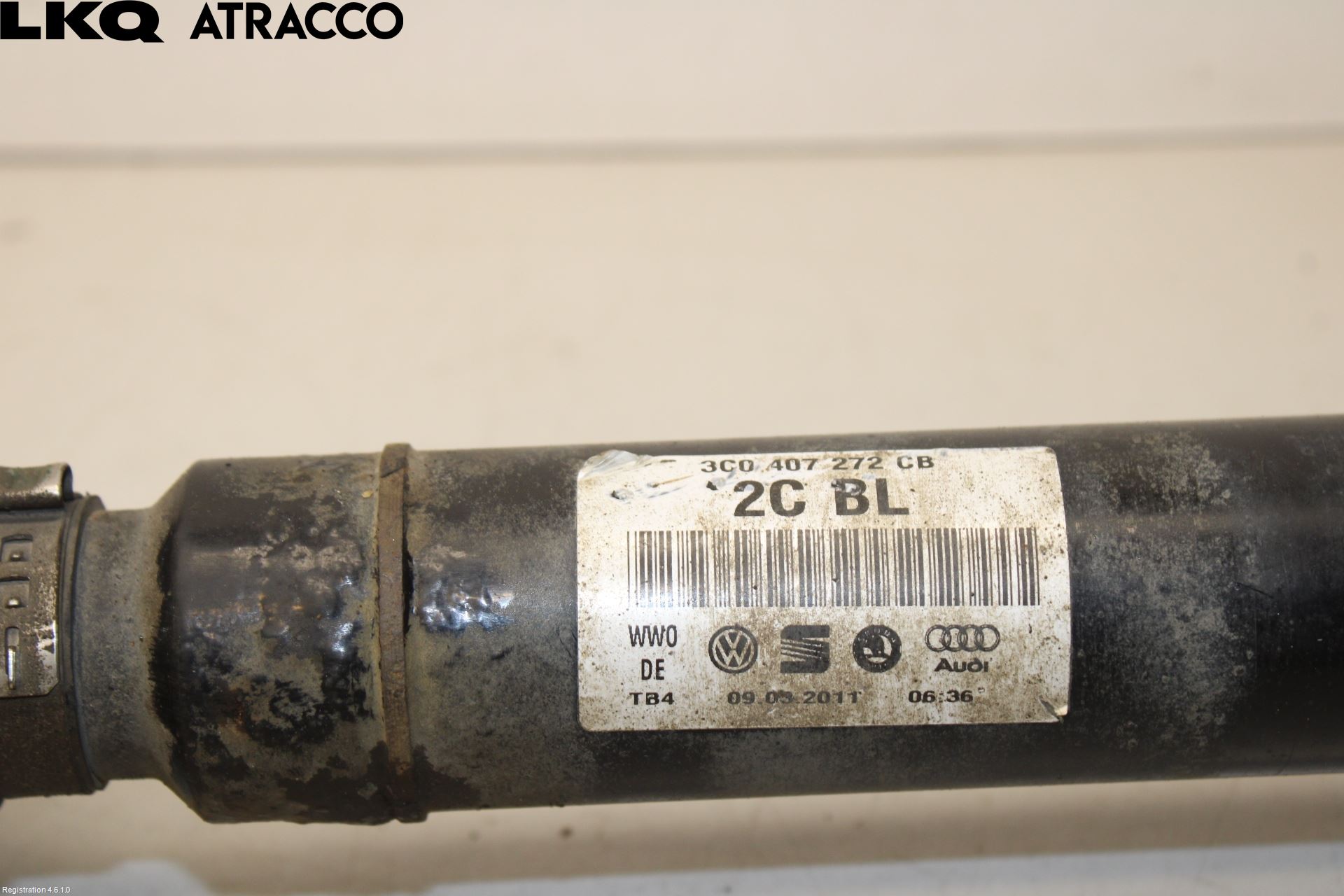 Skoda SUPERB 09-15 Drivaksel Foran Kompl Høyre