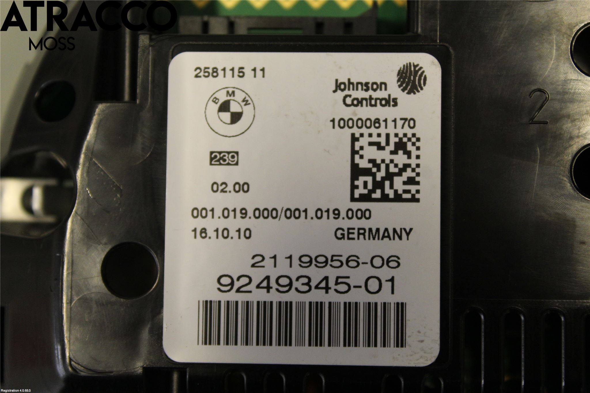 BMW 5 F10/F11/F18 09-17 Instr Kombinert