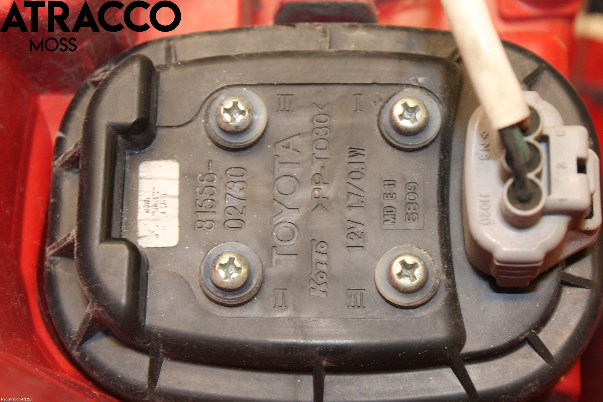 Toyota AURIS 13-19 Baklykt Venstre