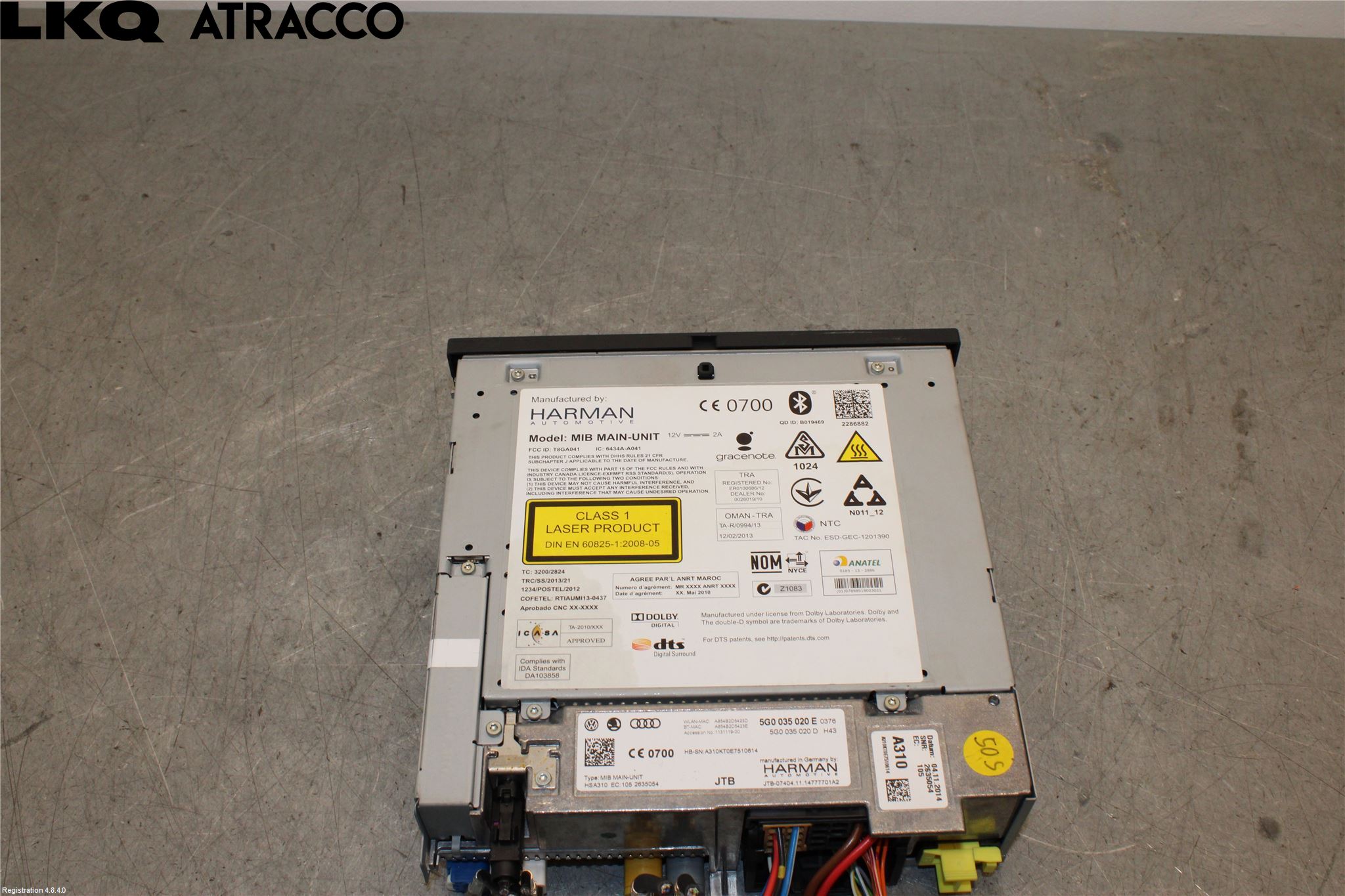 Volkswagen VW GOLF / E-GOLF VII 13-20 Stereo Cd Veksler