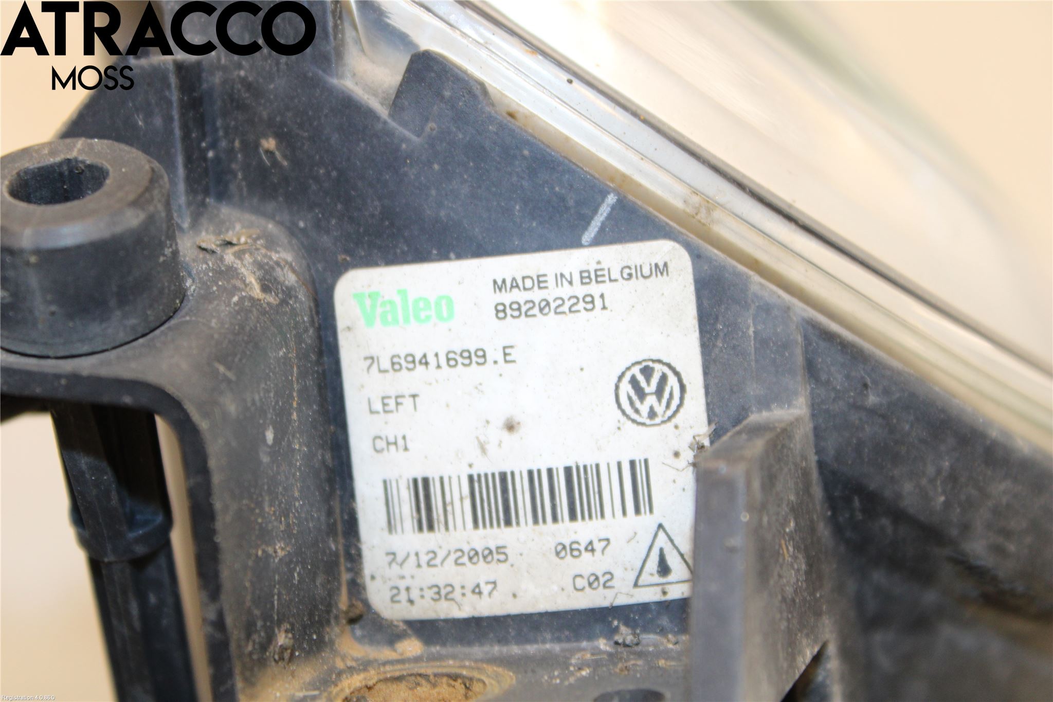 Volkswagen VW TOUAREG 7L 03-10 Frontlykt-Kurve-Tåkelys