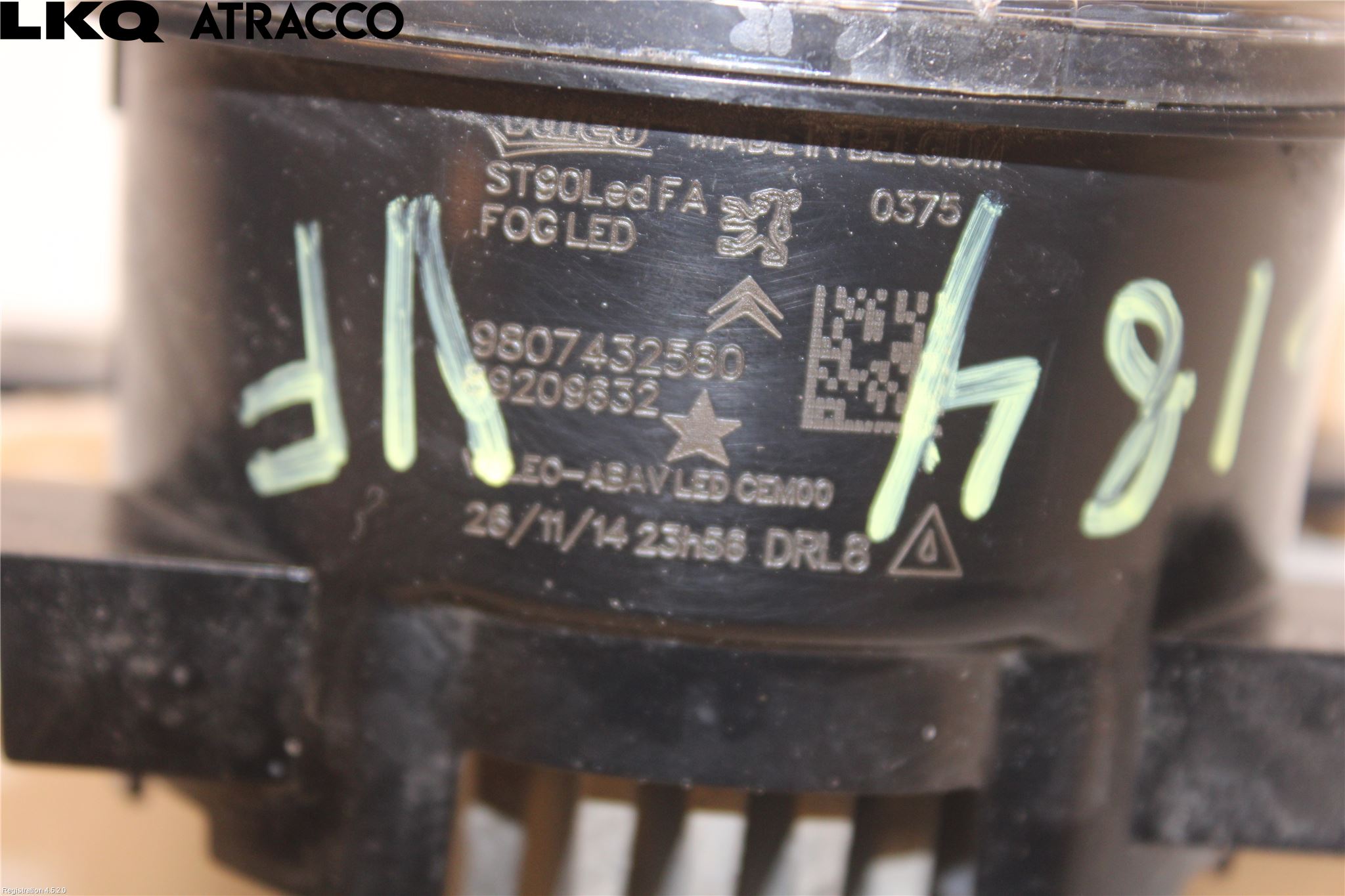 Peugeot 308 14-21 Frontlykt-Kurve-Tåkelys