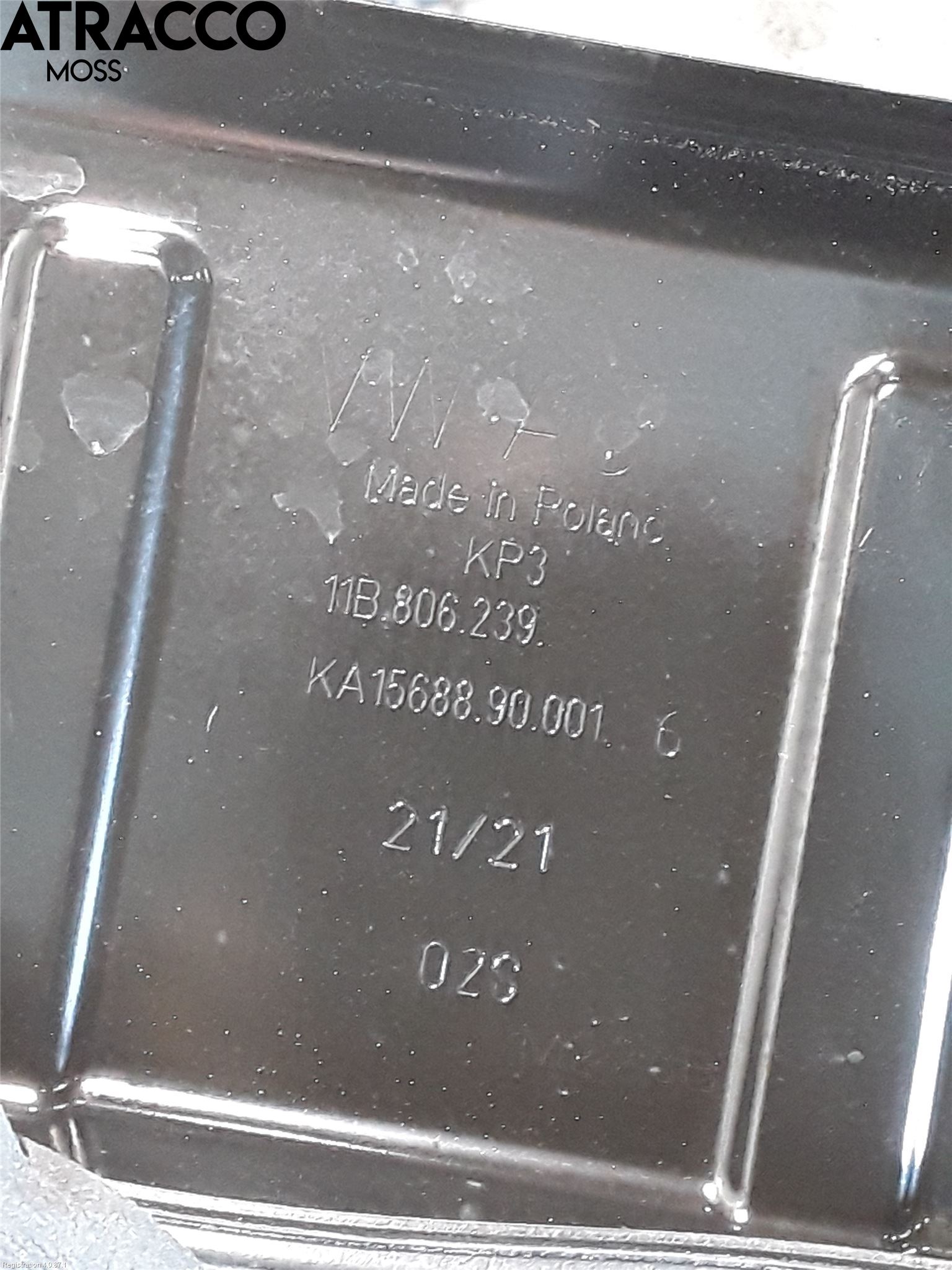 Volkswagen VW ID.4 21- Visker Deksel-Grill-Under Frr