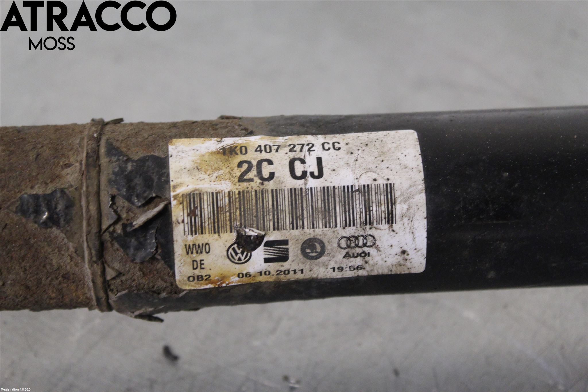 Volkswagen VW GOLF VI 09-13 Drivaksel Foran Kompl Høyre