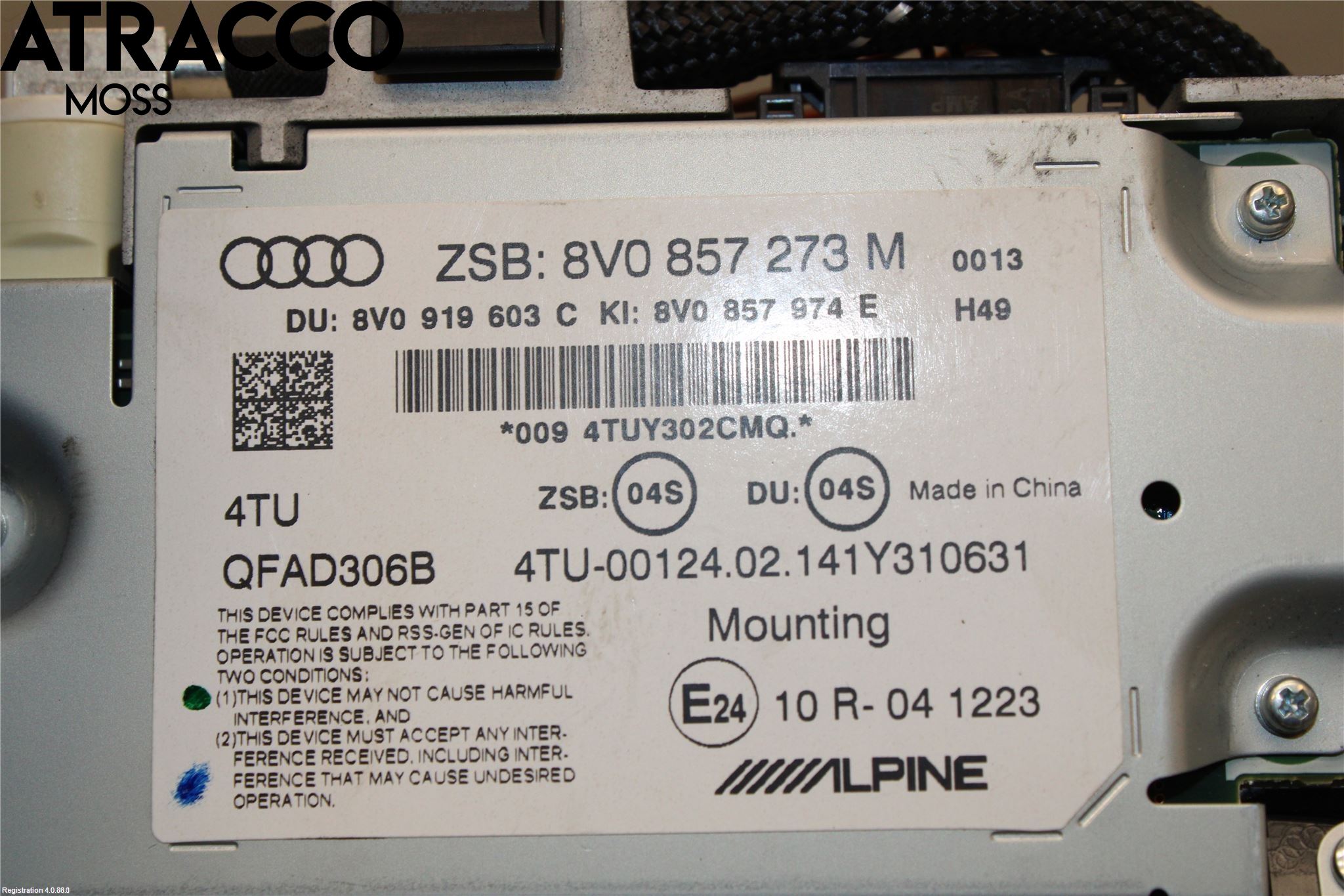 Audi A3/S3 05-13 Multifunktionsdisplay