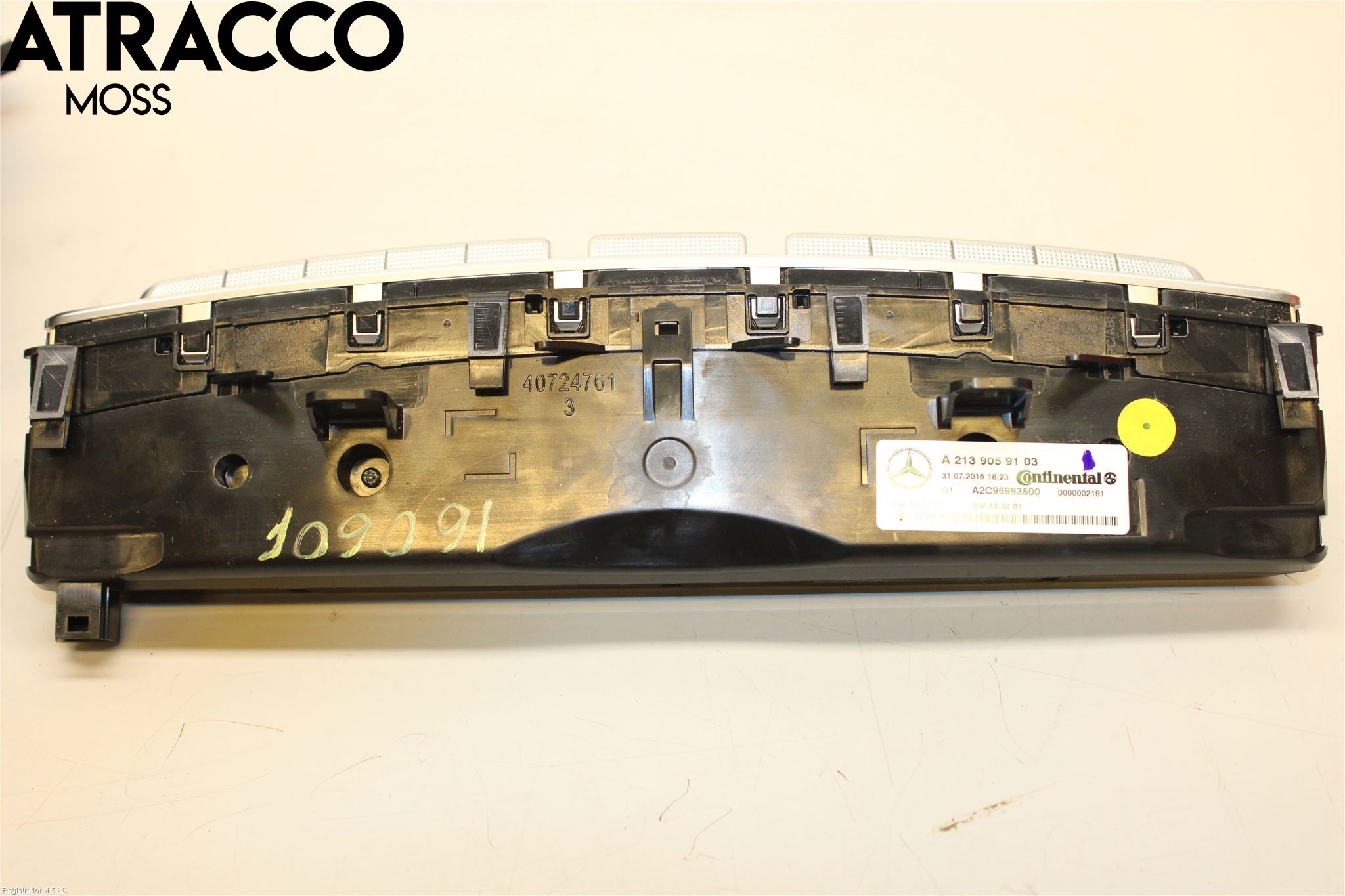 Mercedes-Benz MB E-KLASS (W213) 16-23 Varme Ac Betjening-Display