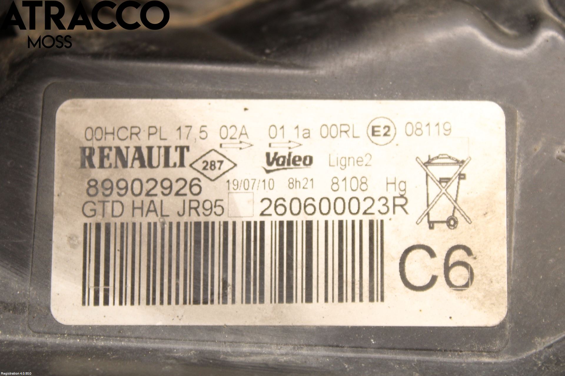 Renault SCÉNIC/GRAND 07-09 Frontlykt Venstre