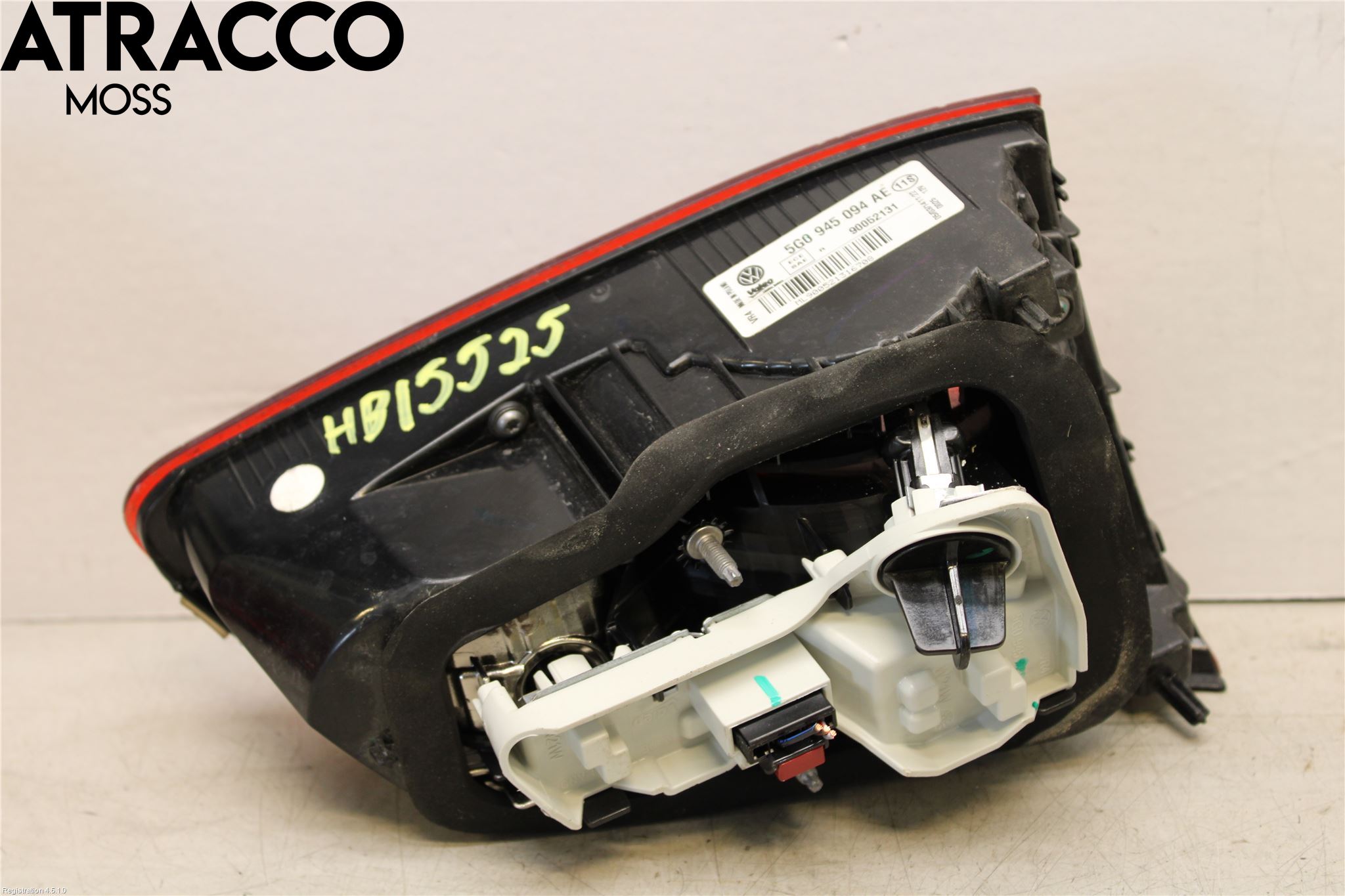 Volkswagen VW GOLF / E-GOLF VII 13-20 Baklykt Høyre  På Luke(Indre)