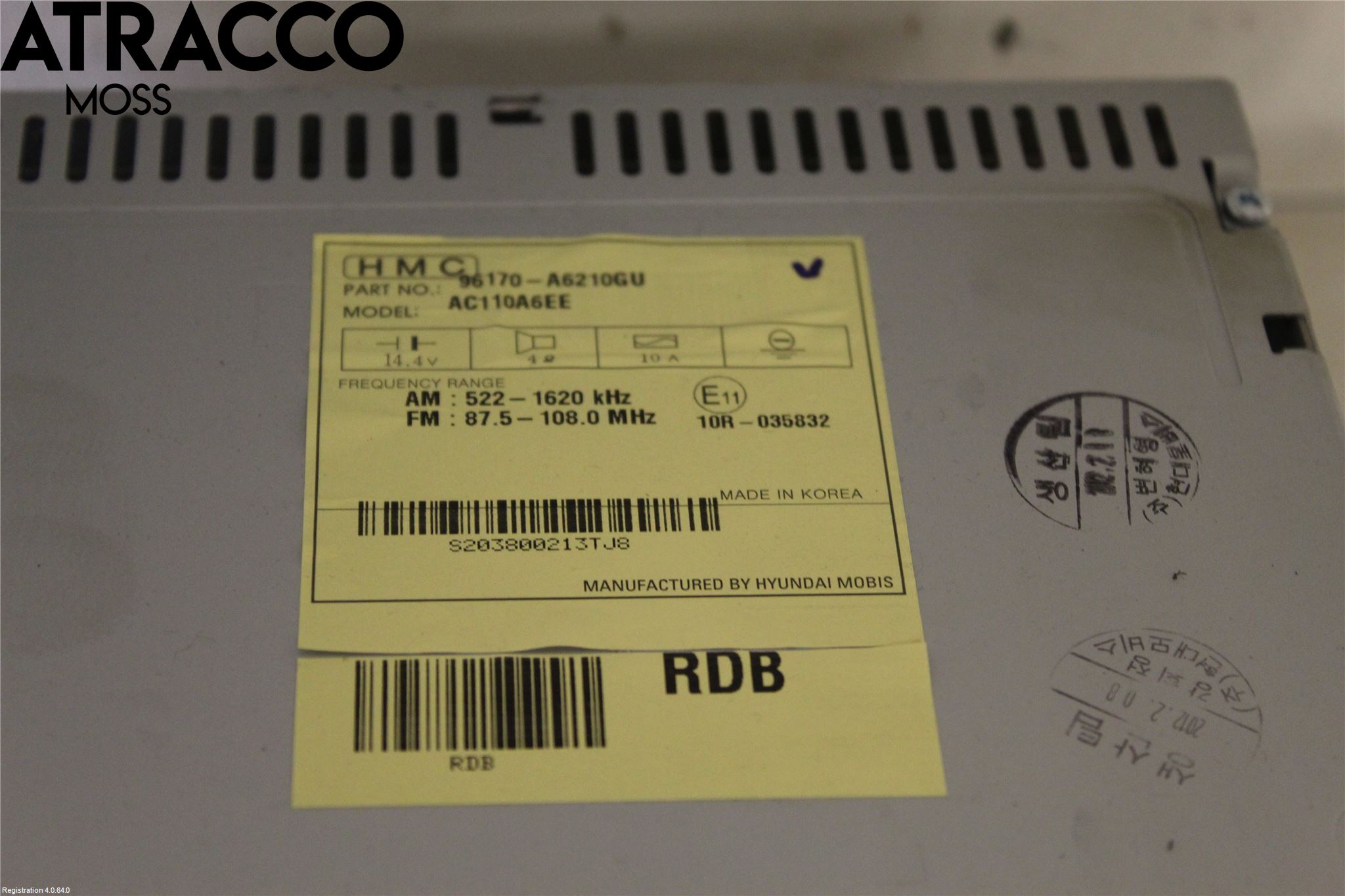 Hyundai i30 GD 13-17 Stereo Radio Med Cd