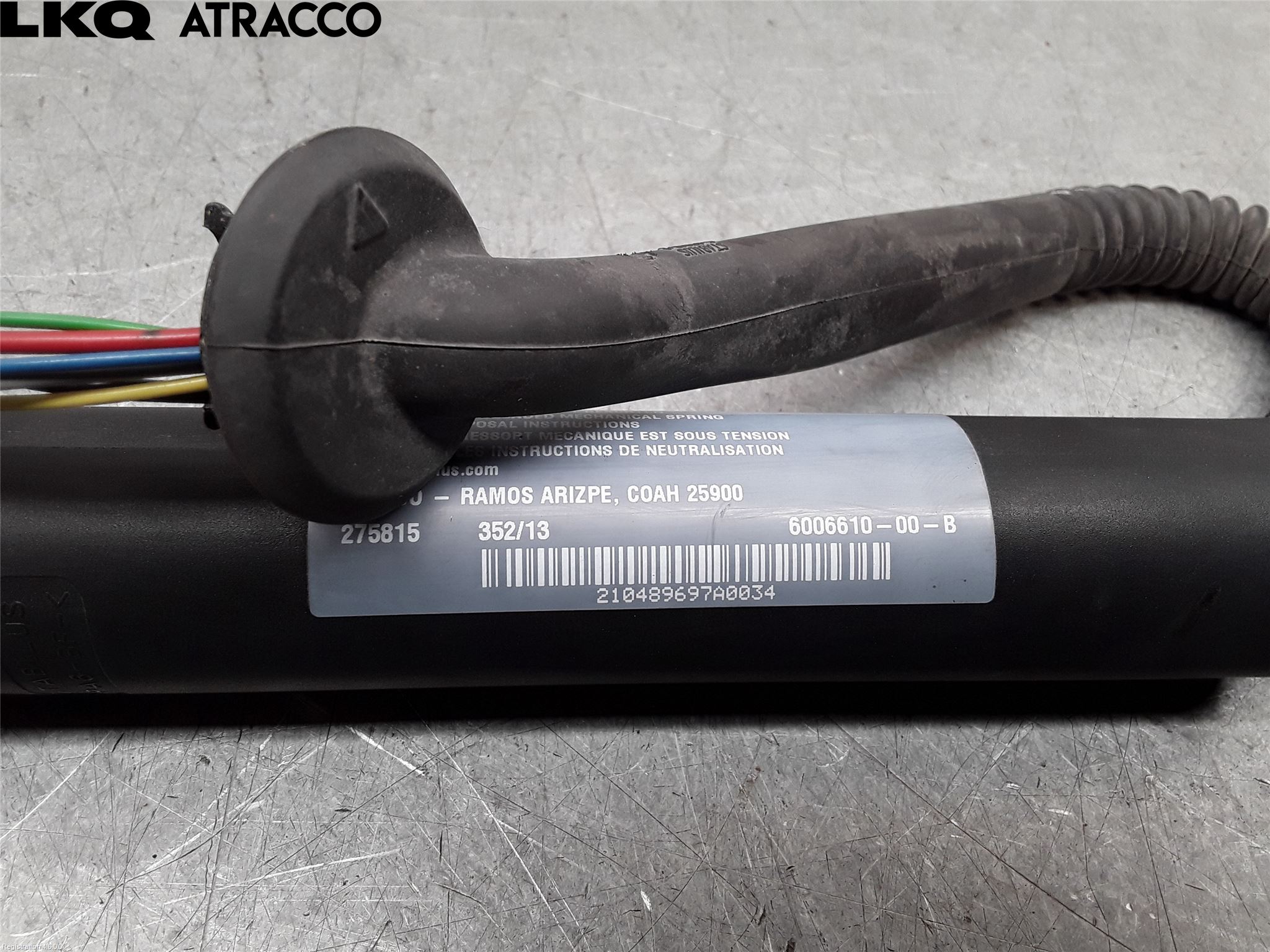 Tesla MODEL S 13- Bakluke Demper-Gassfjær