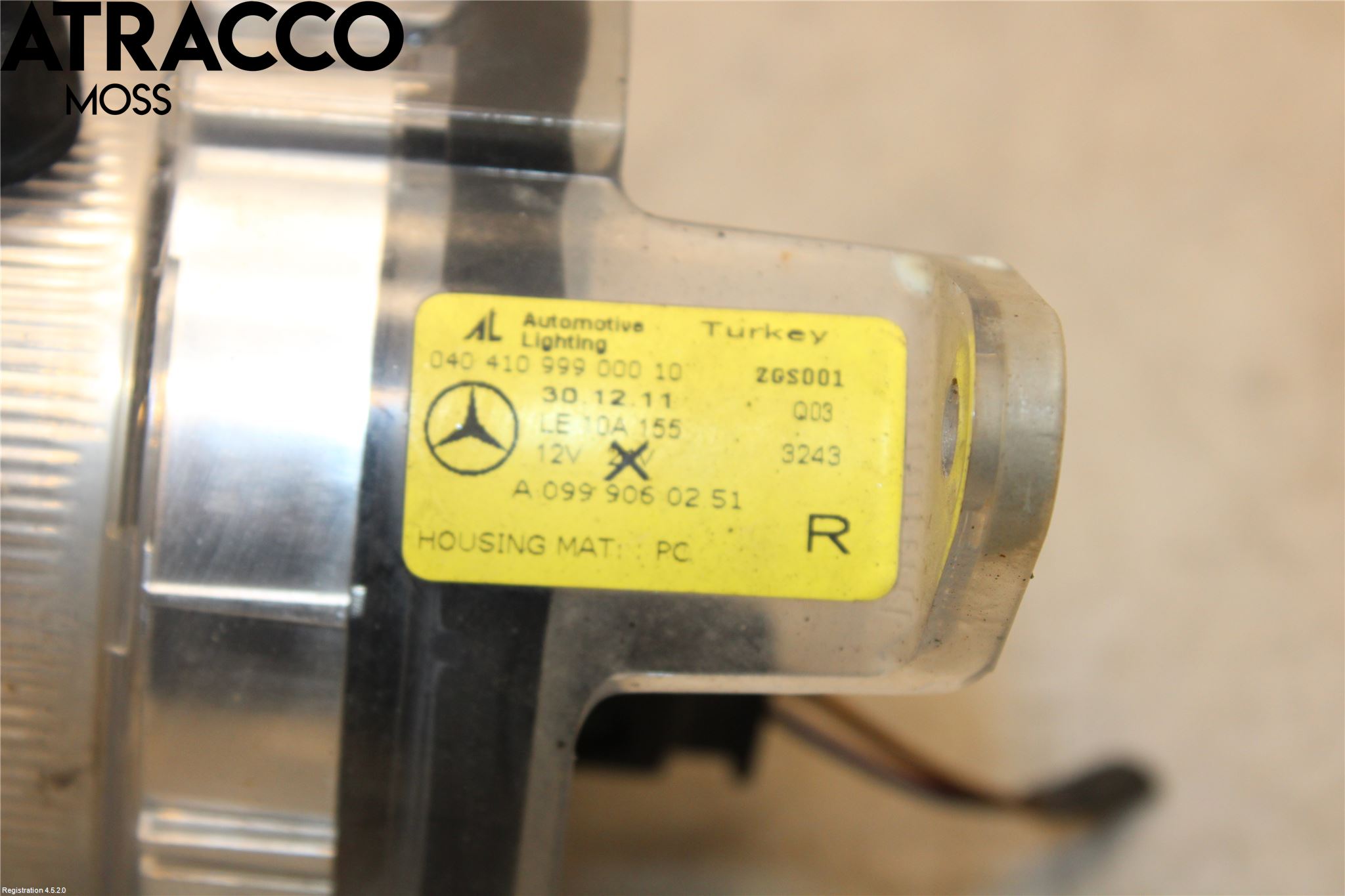 Mercedes-Benz MB B-KLASS (W246/W242) 12-19 Frontlykt-Kurve-Tåkelys