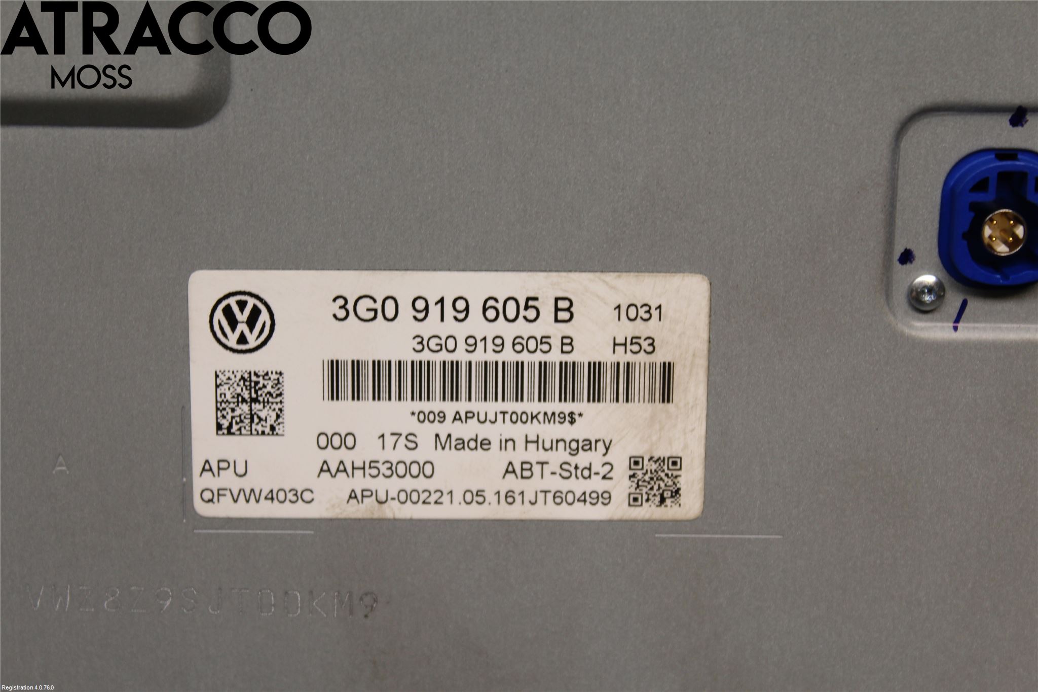 Volkswagen VW GOLF / E-GOLF VII 13-20 Multifunktionsdisplay