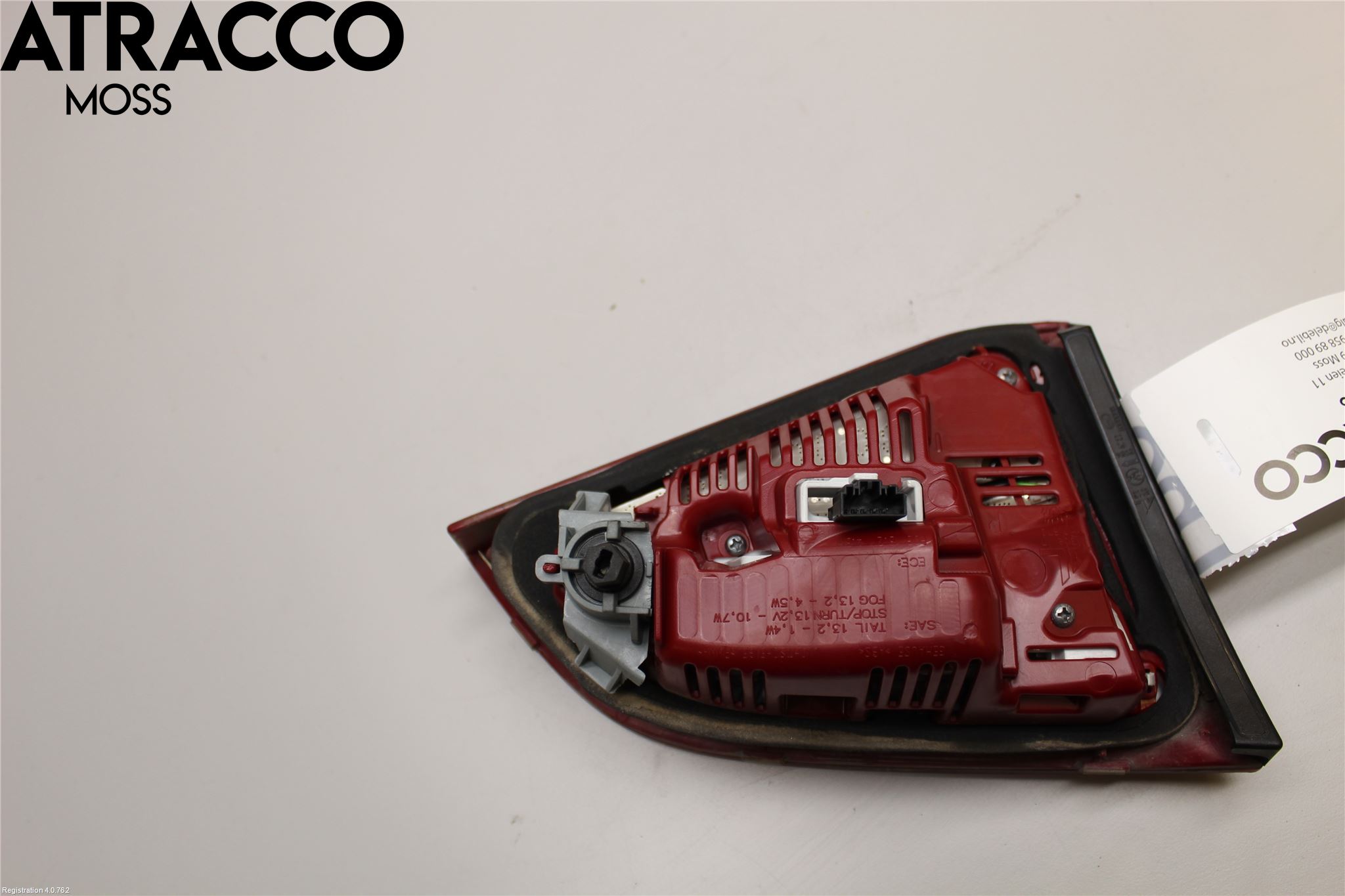 Audi A4/S4 08-11 Baklykt Høyre  På Luke(Indre)