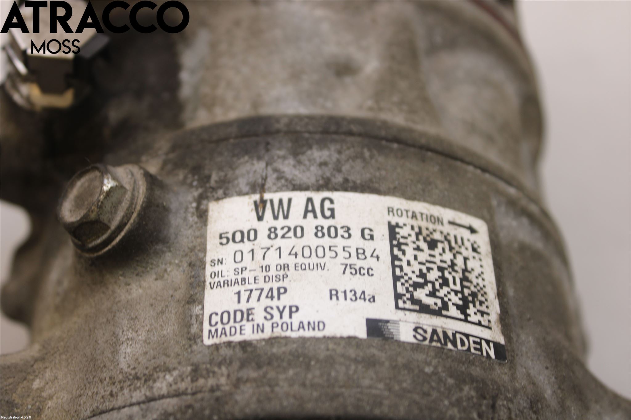 Skoda RAPID Varme Ac Kompressor