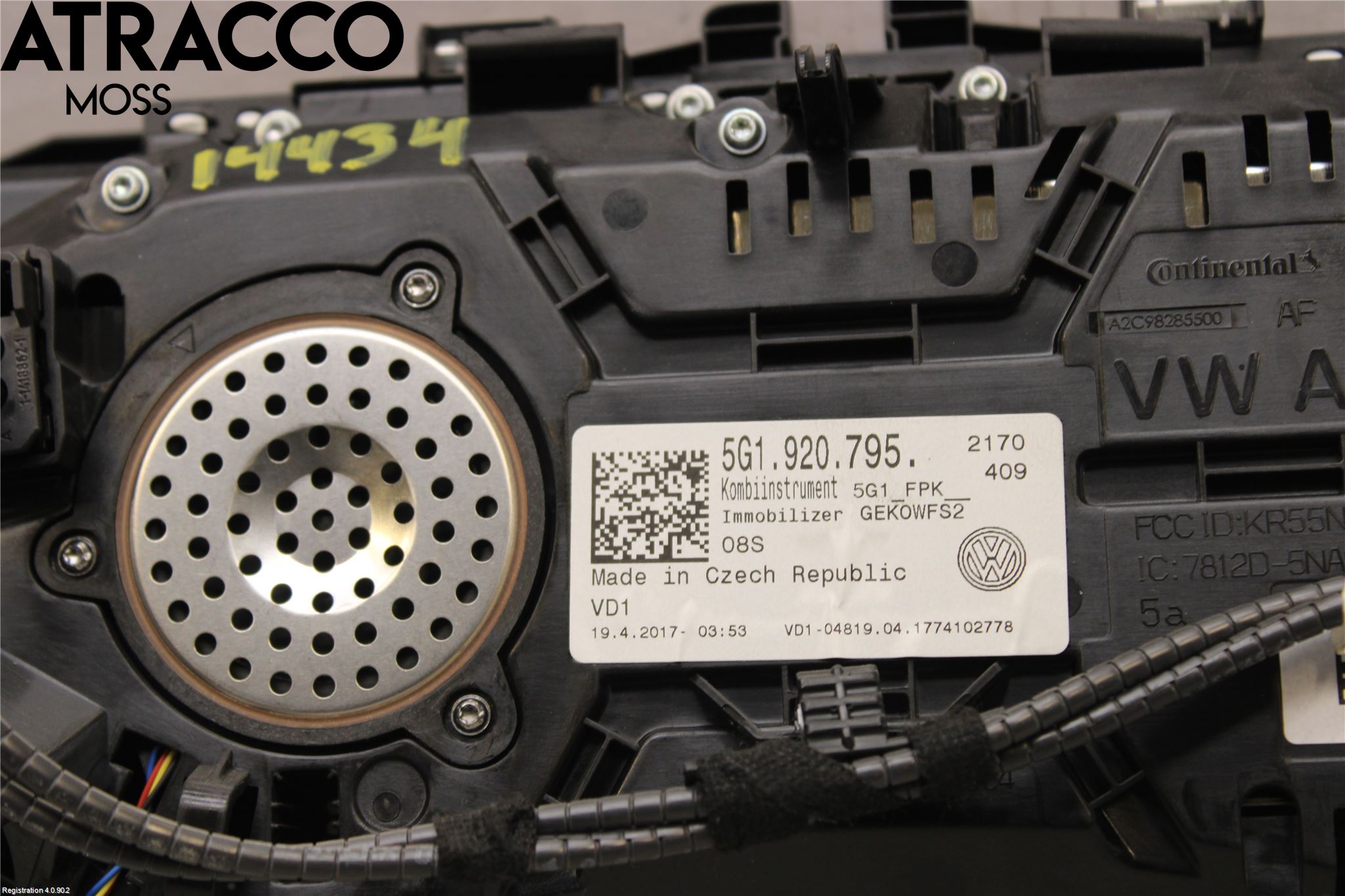 Volkswagen VW GOLF / E-GOLF VII 13-20 Instr Kombinert