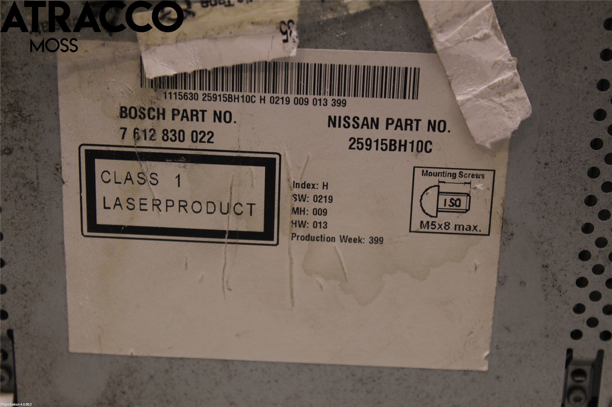 Nissan QASHQAI+2  08-10 Stereo Radio Med Cd