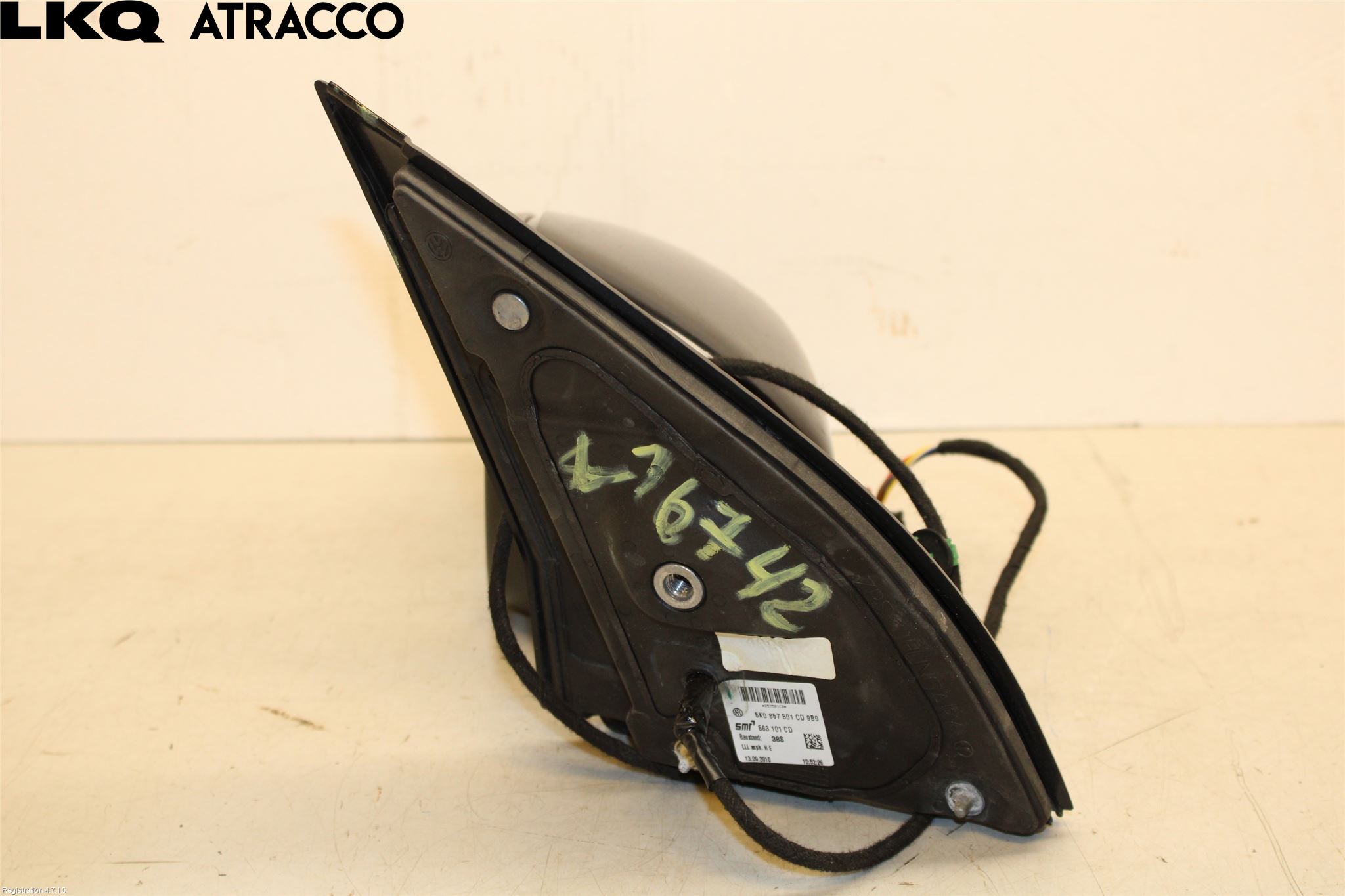 Volkswagen VW GOLF VI 09-13 Speil V M-El Justering