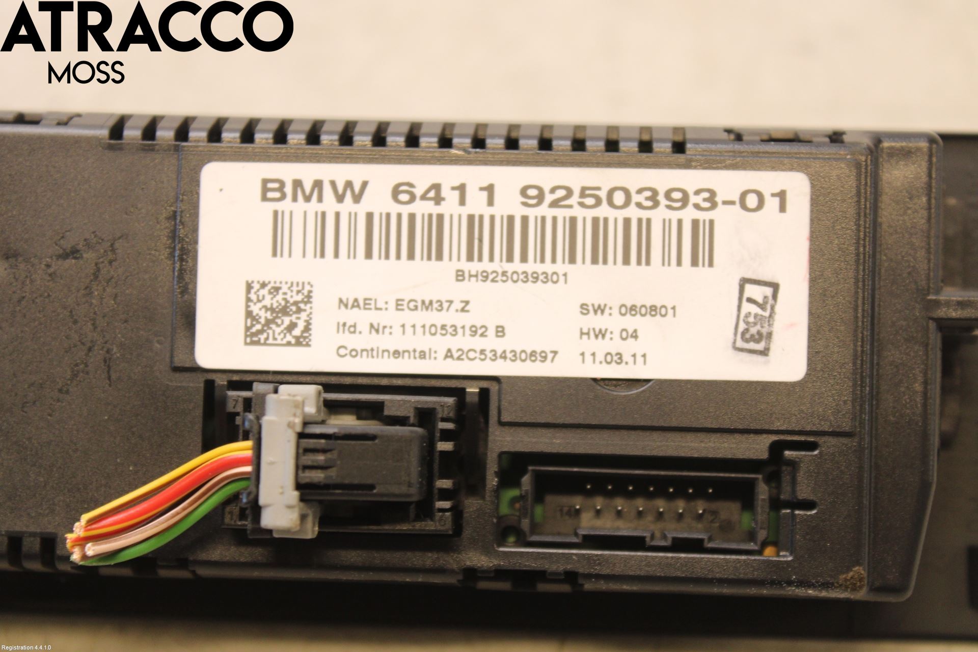 BMW X1 E84 10-15 Varme Ac Betjening-Display