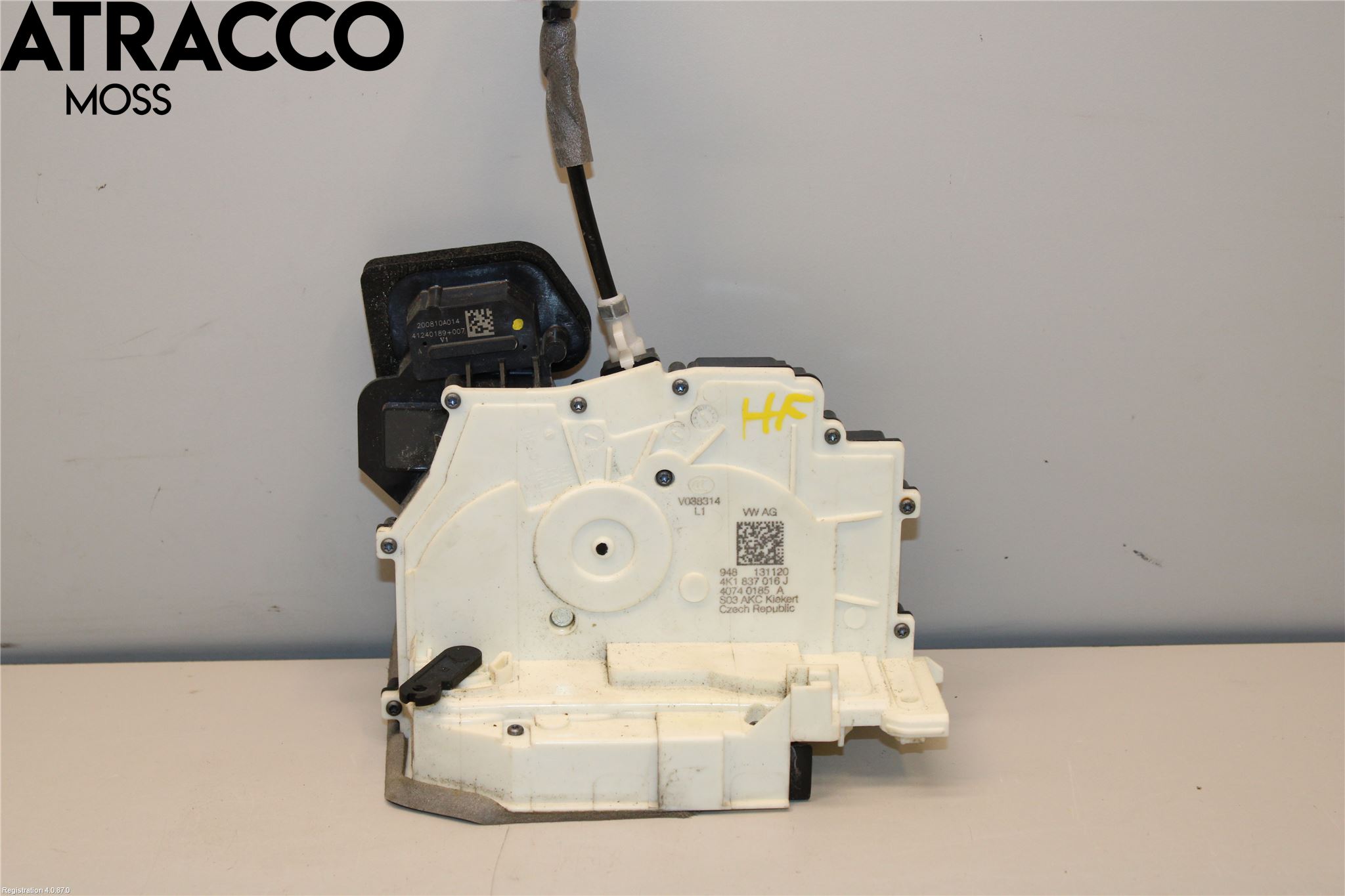 Audi E-TRON, S GE 19- Dørlås - Låsekasse