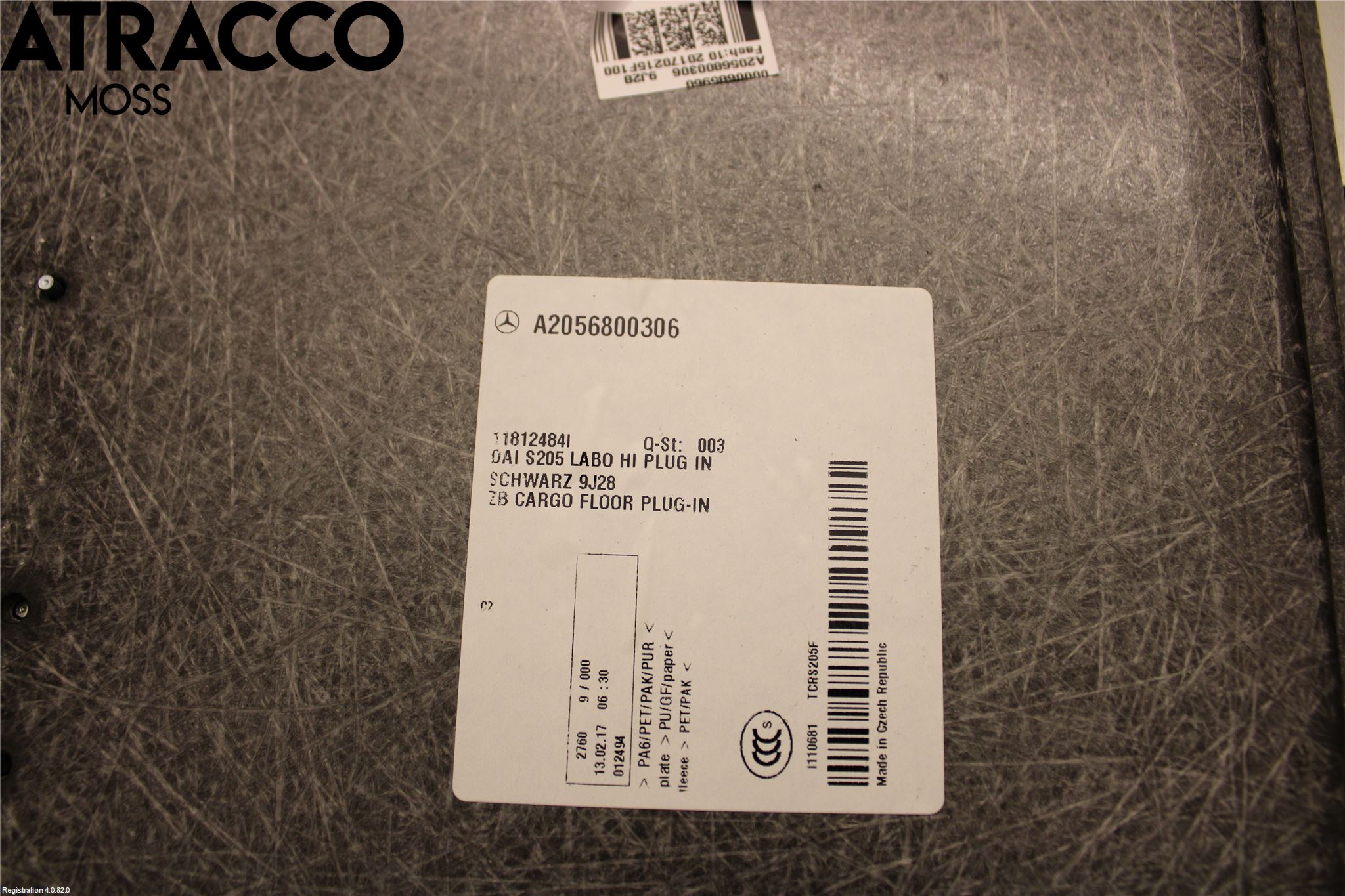 Mercedes-Benz MB C-KLASS (W205) 14-21 Innr Matte Bagasjerom