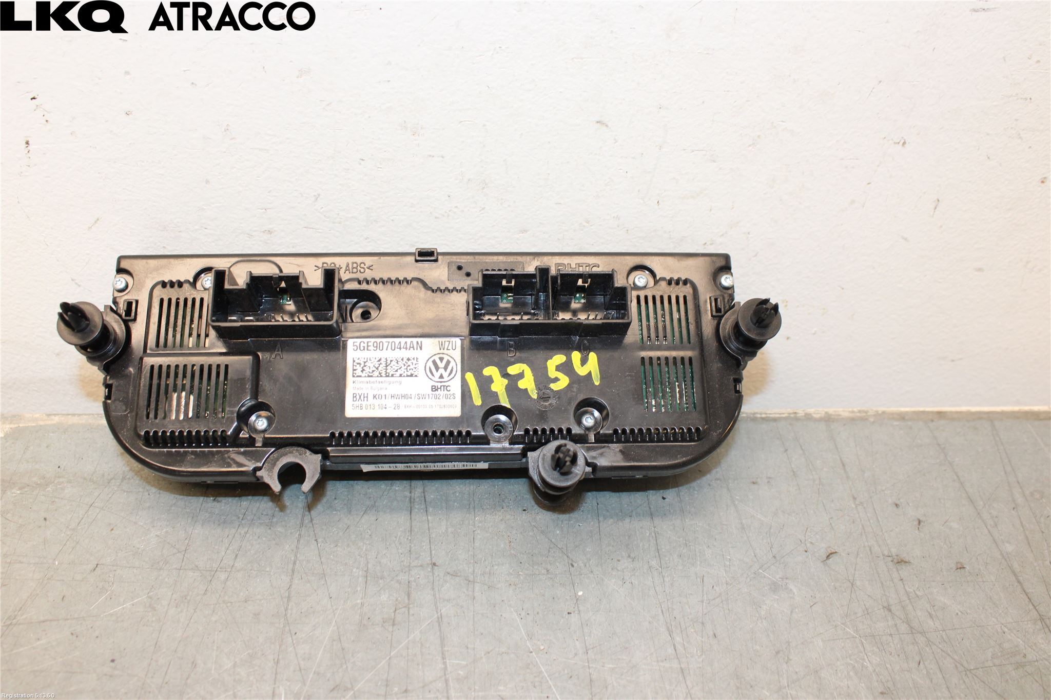 Volkswagen VW GOLF / E-GOLF VII 13-20 Styreenhet Kupevarme