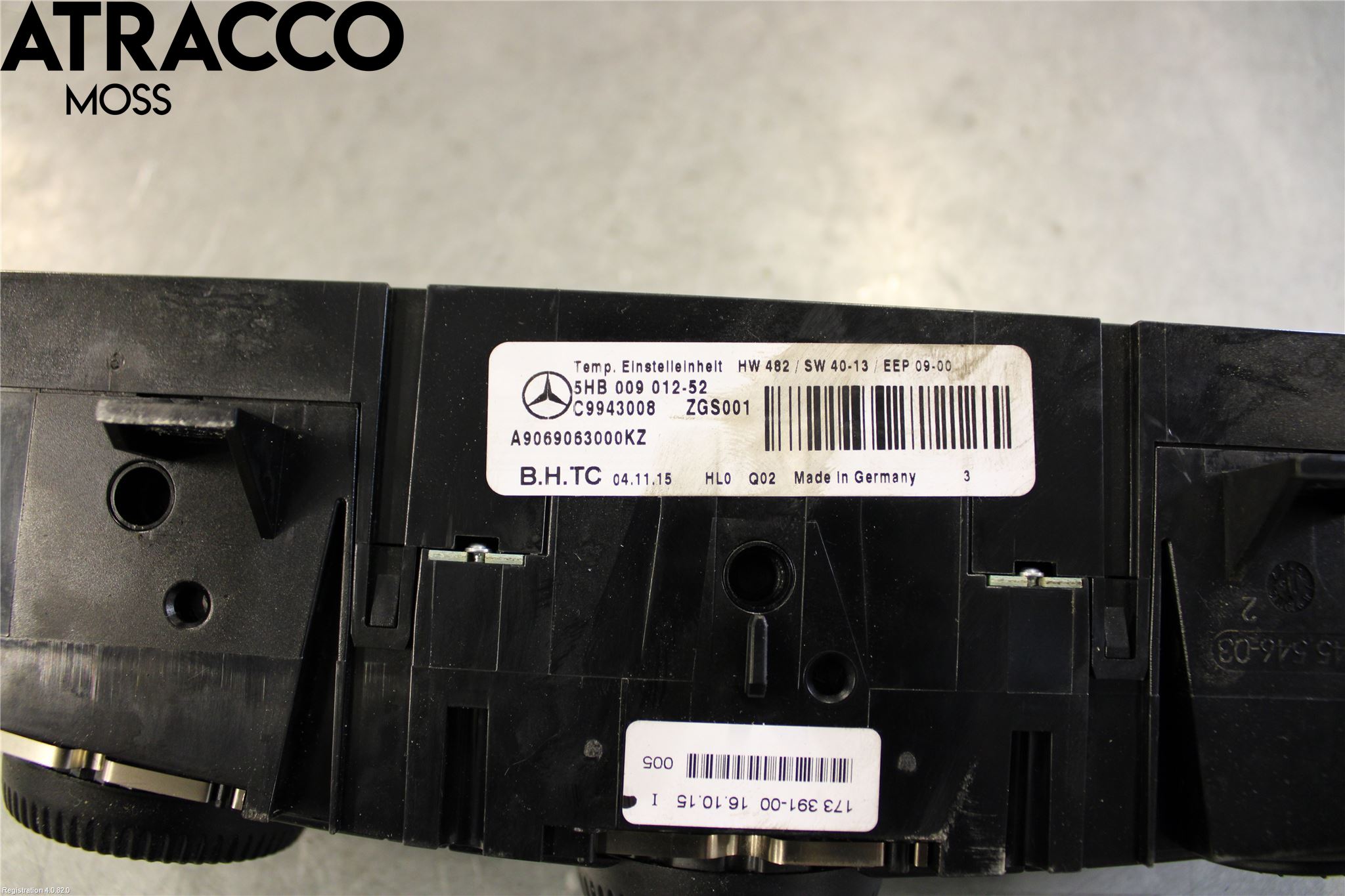 Mercedes-Benz MB SPRINTER (W906) 06-18 Varme Ac Betjening-Display