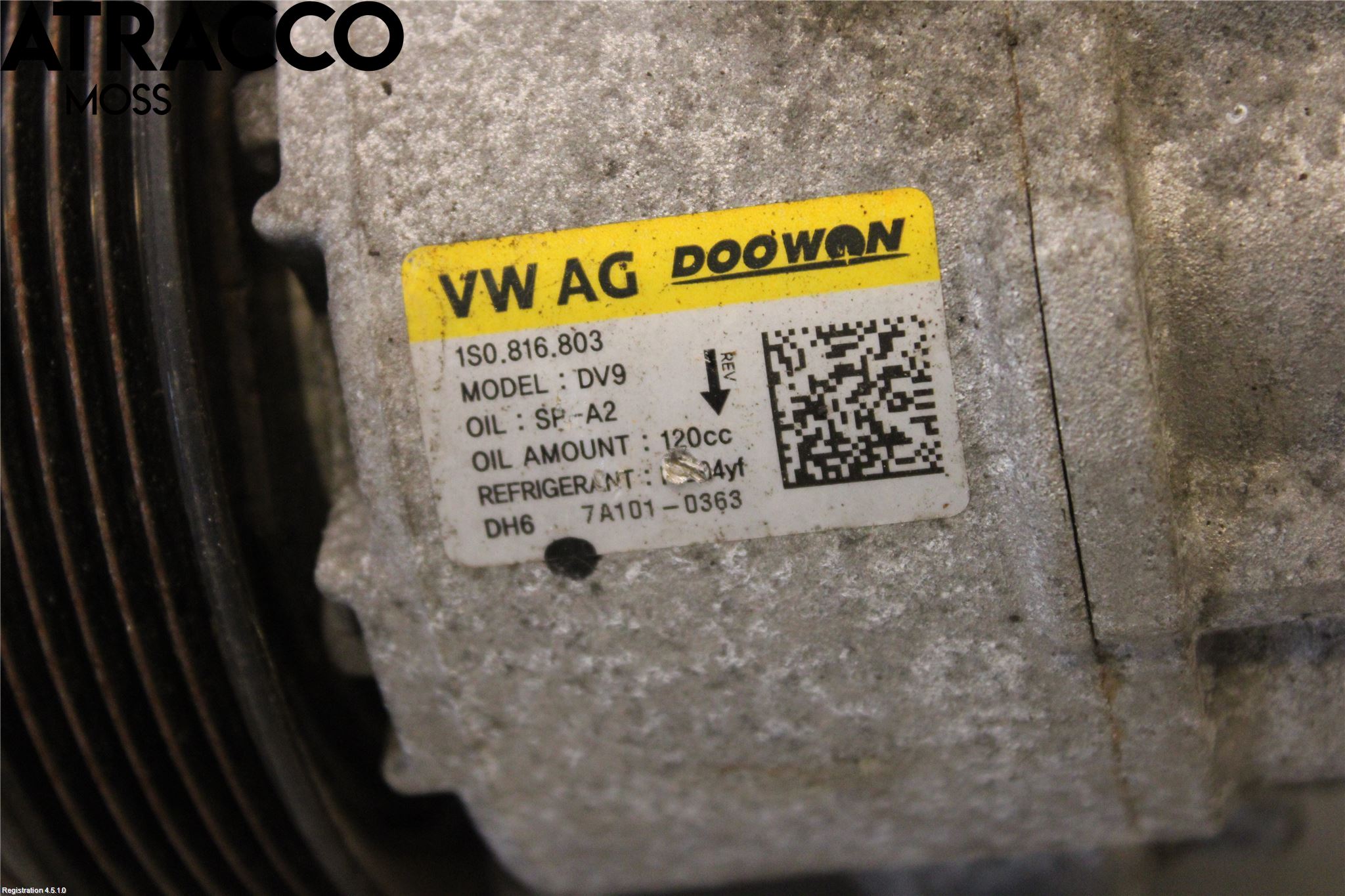 Volkswagen VW UP! / E-UP! Varme Ac Kompressor